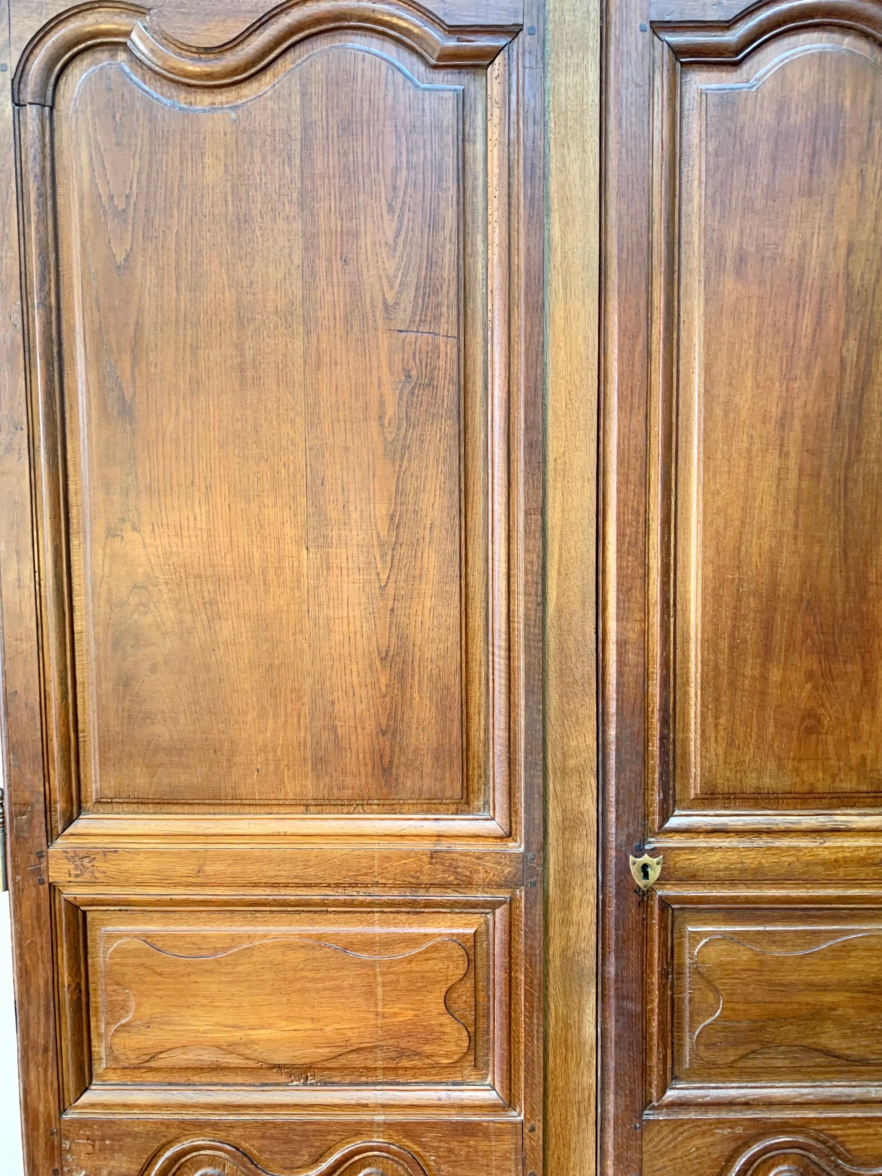 19th Century French Armoire Doors - a Pair For Sale 1