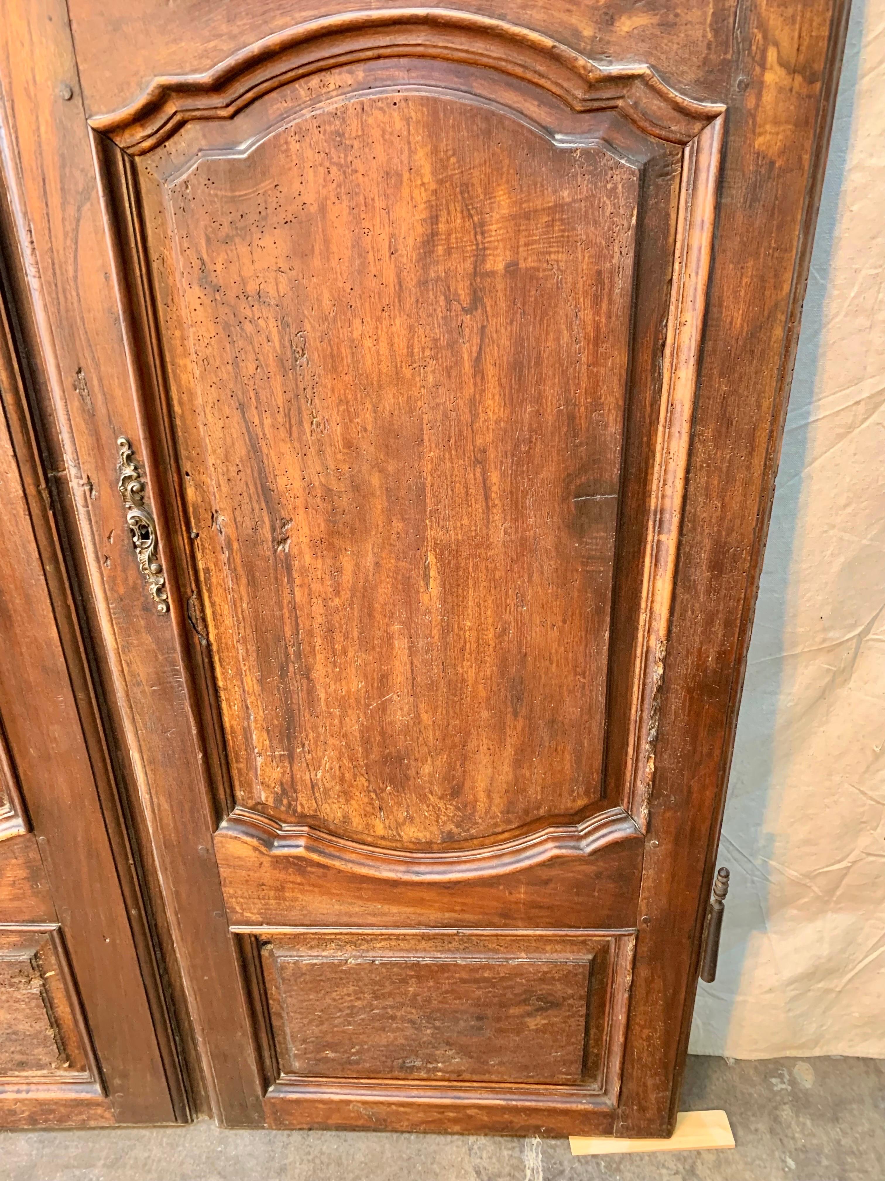 19th Century French Armoire Doors - a Pair For Sale 2