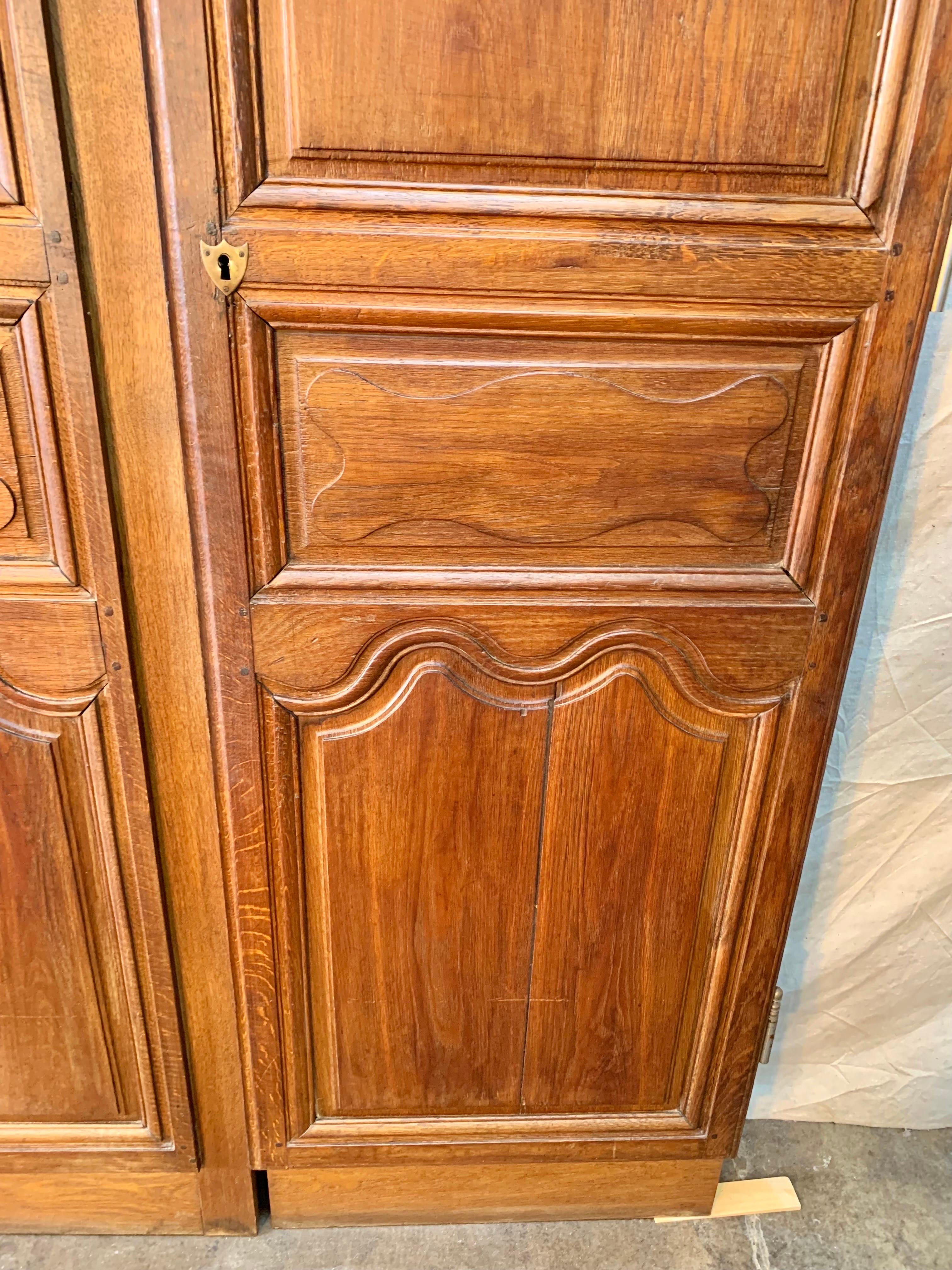 19th Century French Armoire Doors - a Pair For Sale 3