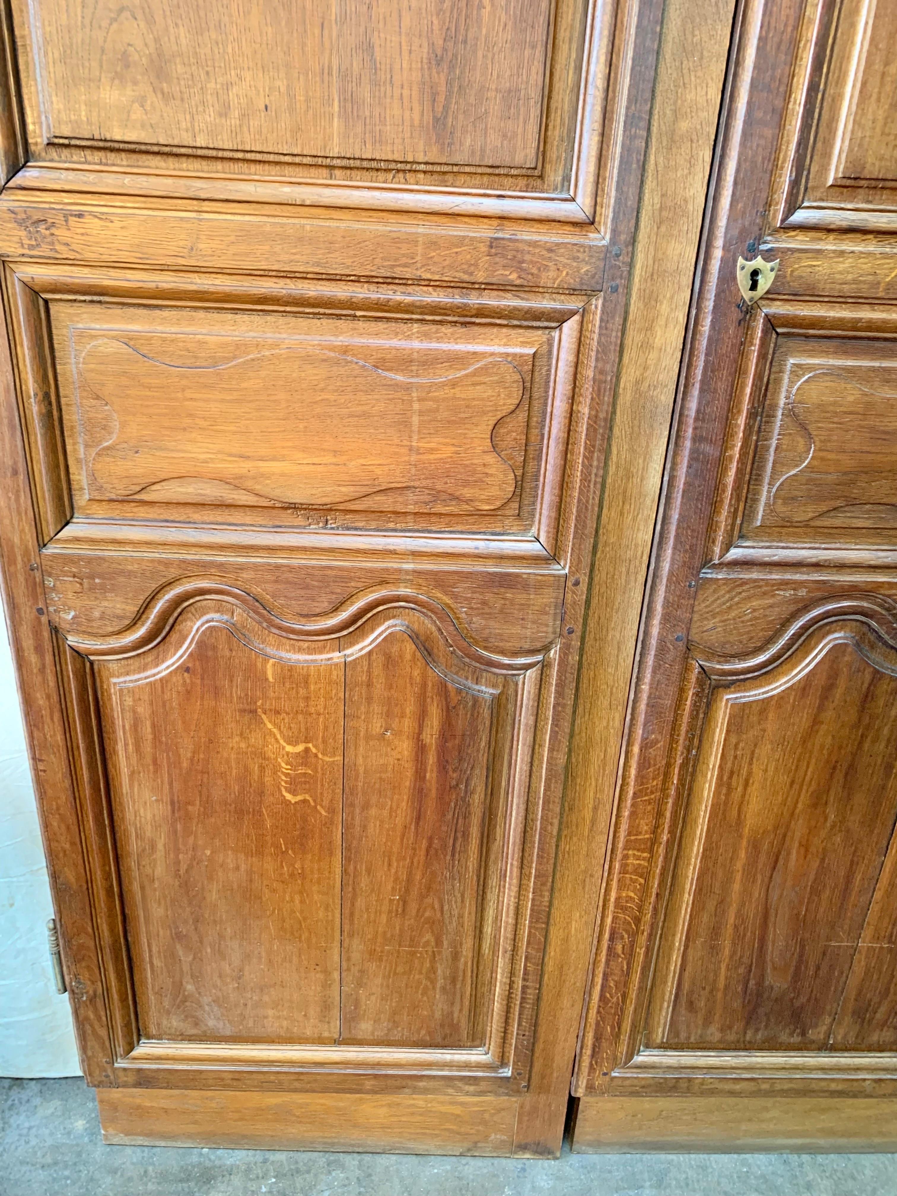 19th Century French Armoire Doors - a Pair For Sale 4
