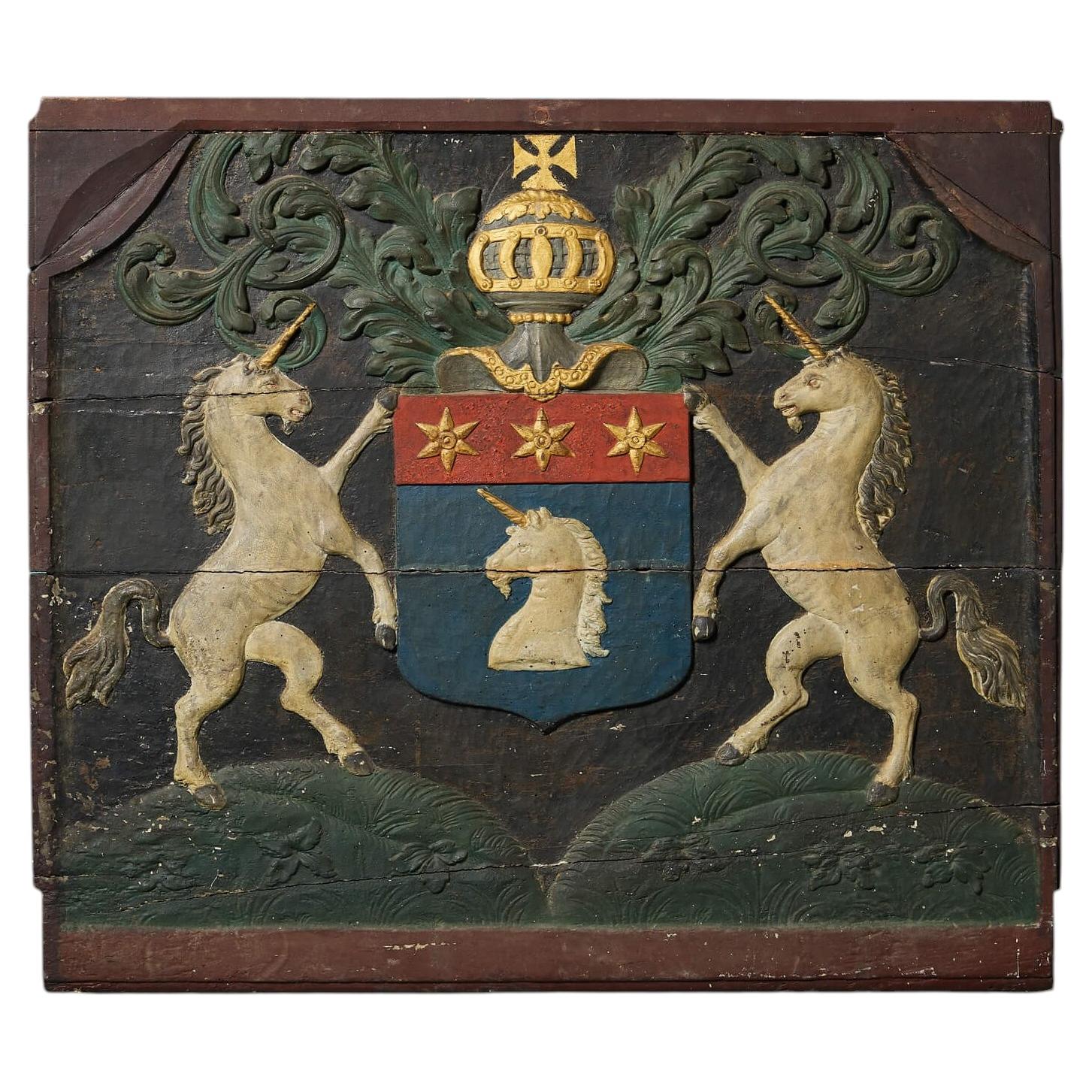 19th Century French Armorial Coat Of Arms
