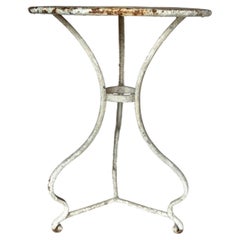 19th Century French Arras Iron Garden Bistro Table