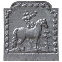 19th Century French Art Nouveau 'Horse' Fireback