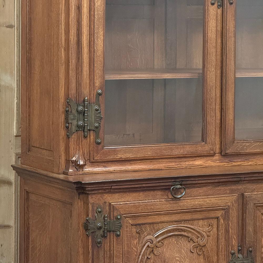 Bronze 19th Century French Art Nouveau Period Bookcase For Sale