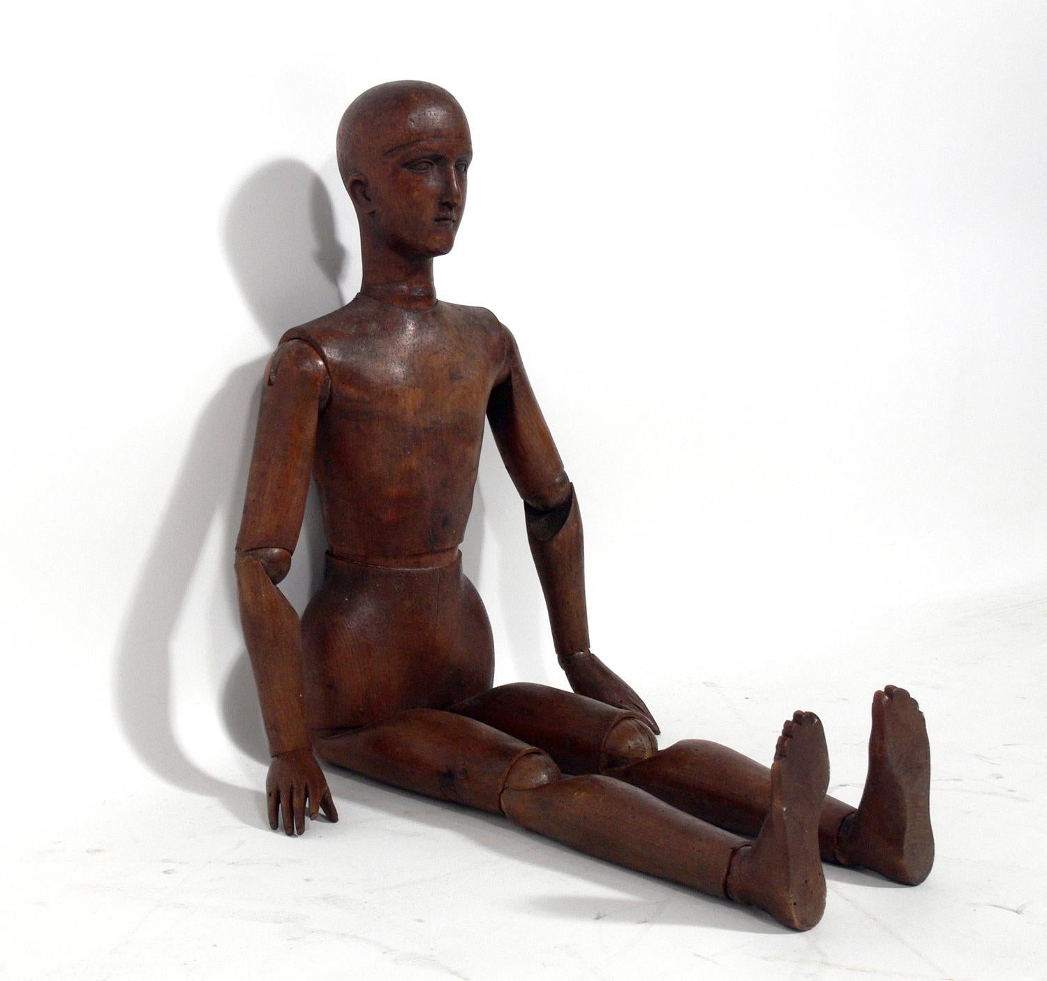 19th Century French Articulated Artist's Model In Good Condition In Atlanta, GA