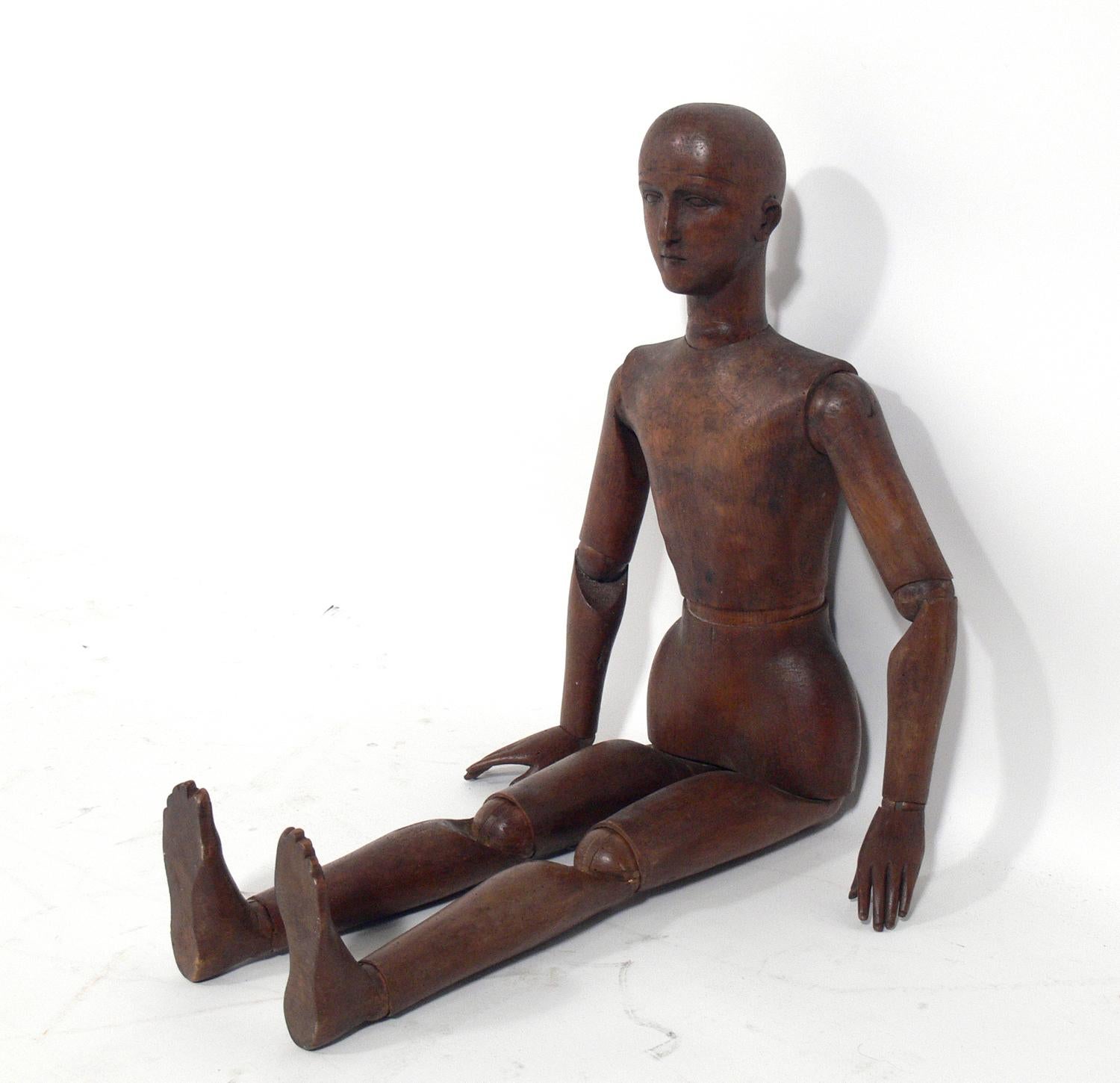19th Century French Articulated Artist's Model 1