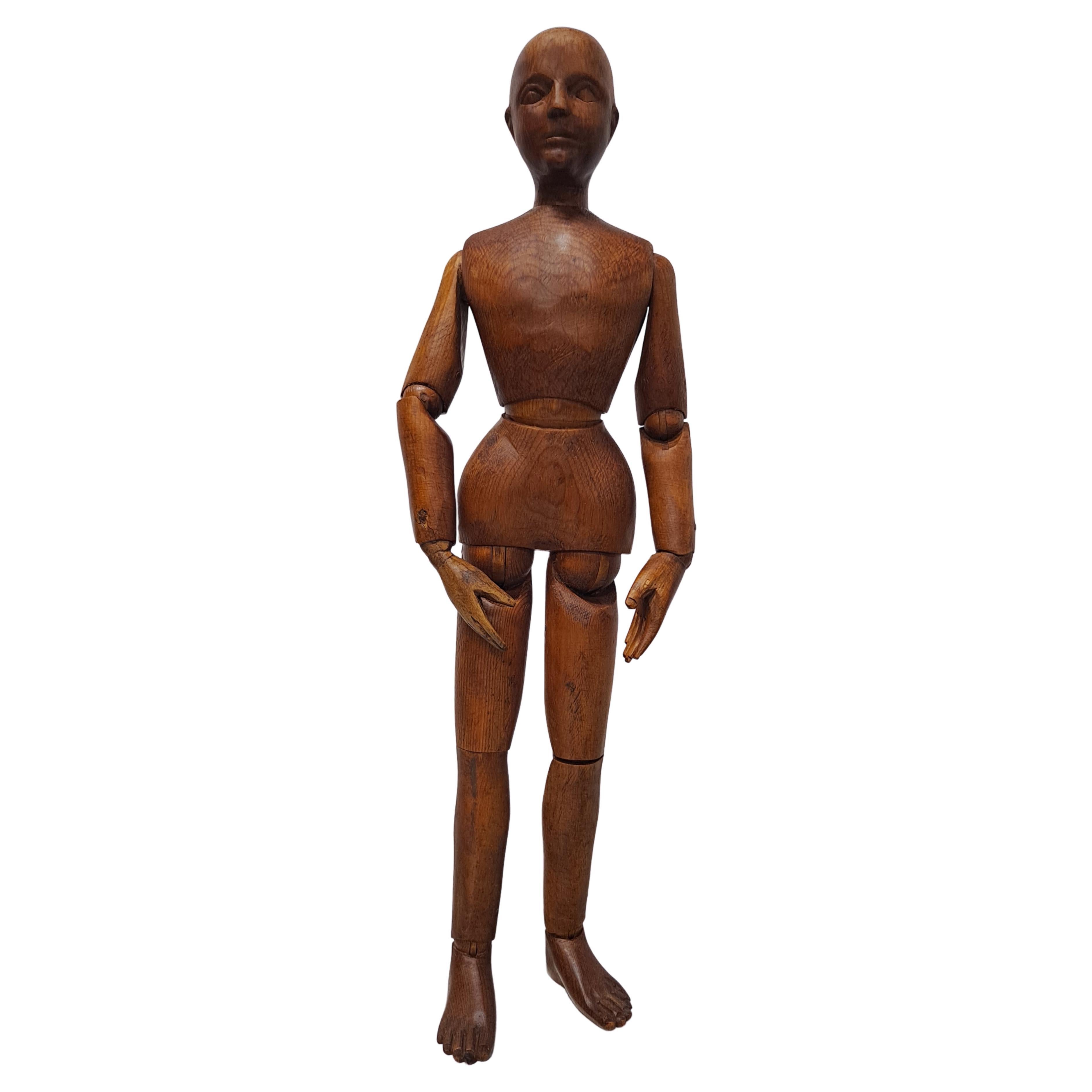 Maniquí articulado francés del siglo XIX