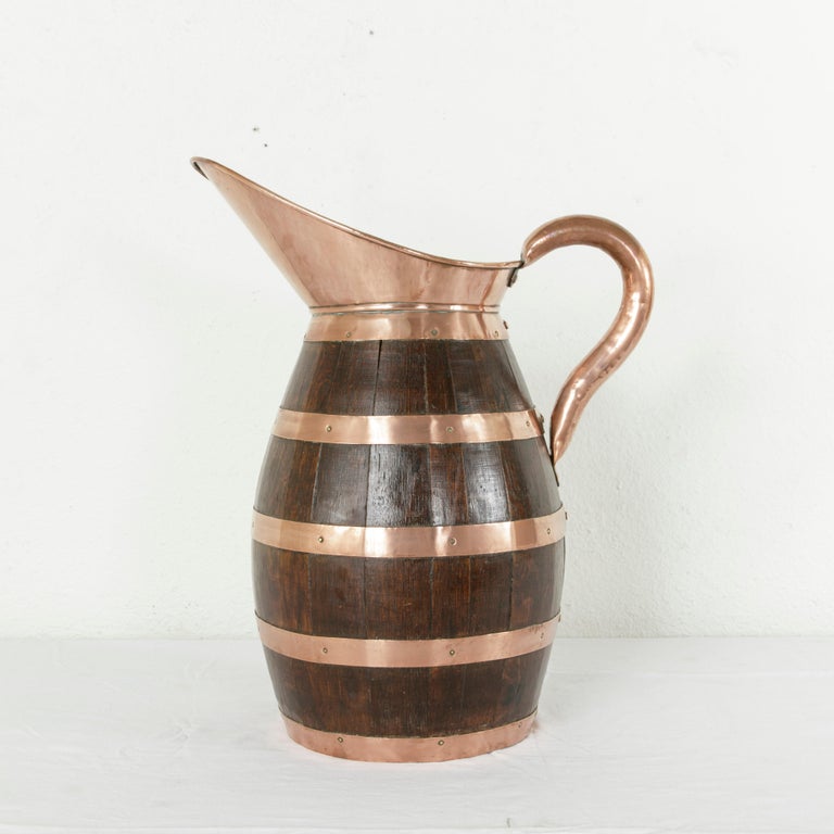 19th Century French Artisan Made Copper and Oak Calvados or Cider