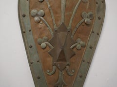 19th Century French Arts & Crafts Handmade Kite Shield