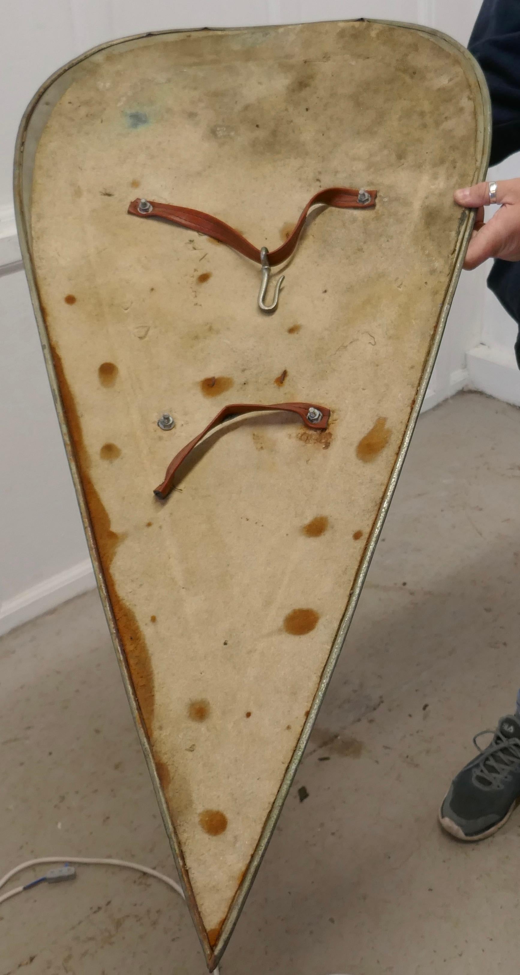 19th Century French Arts & Crafts Handmade Kite Shield In Good Condition For Sale In Chillerton, Isle of Wight