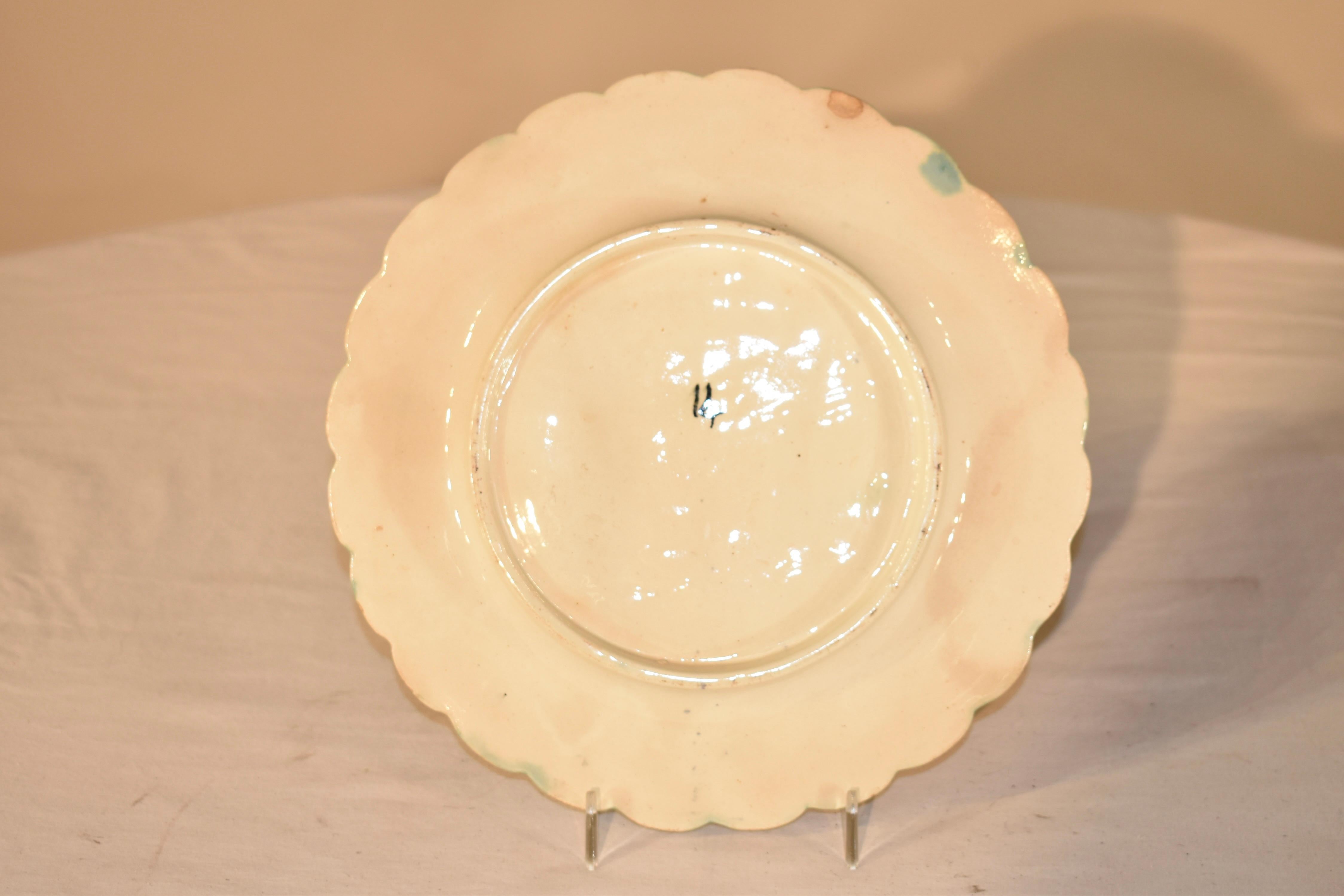Ceramic 19th Century French Asparagus Plate For Sale