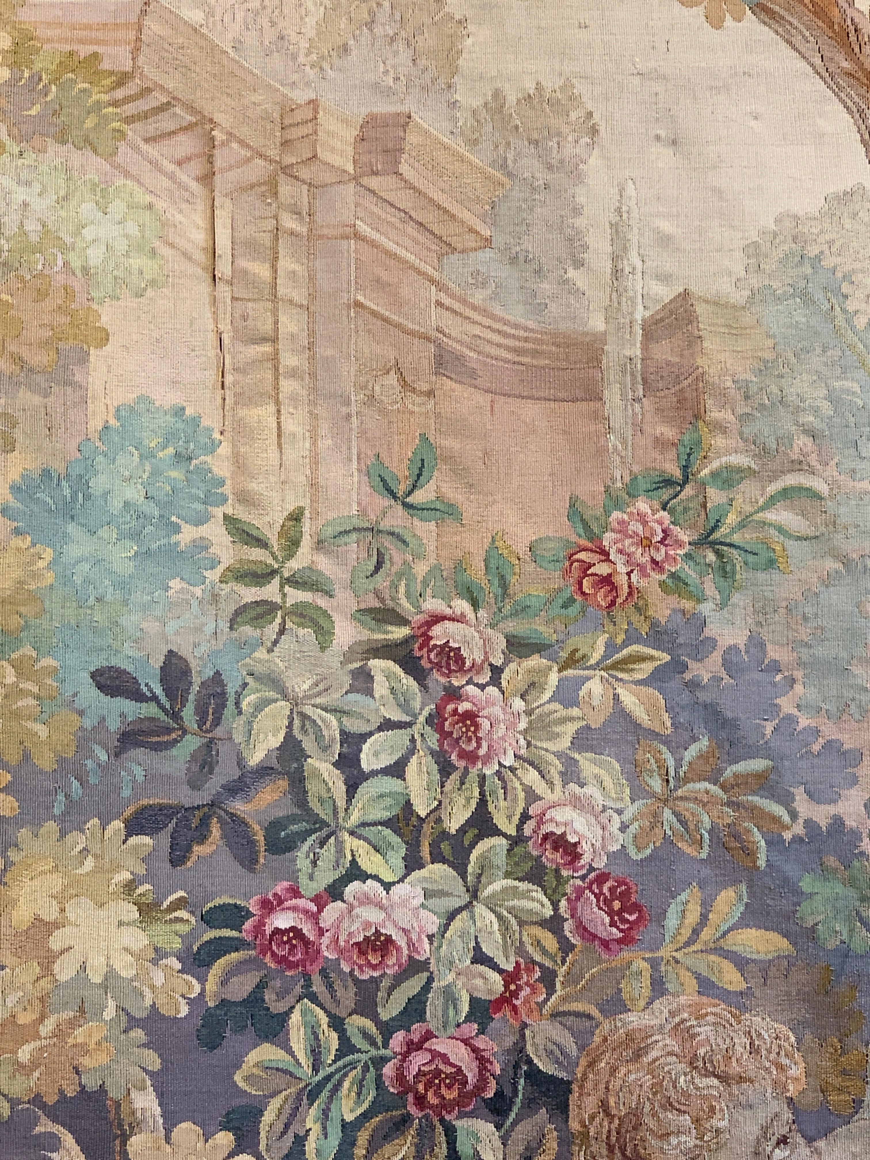 19th Century French Aubusson Allegorical Wall Tapestry 2