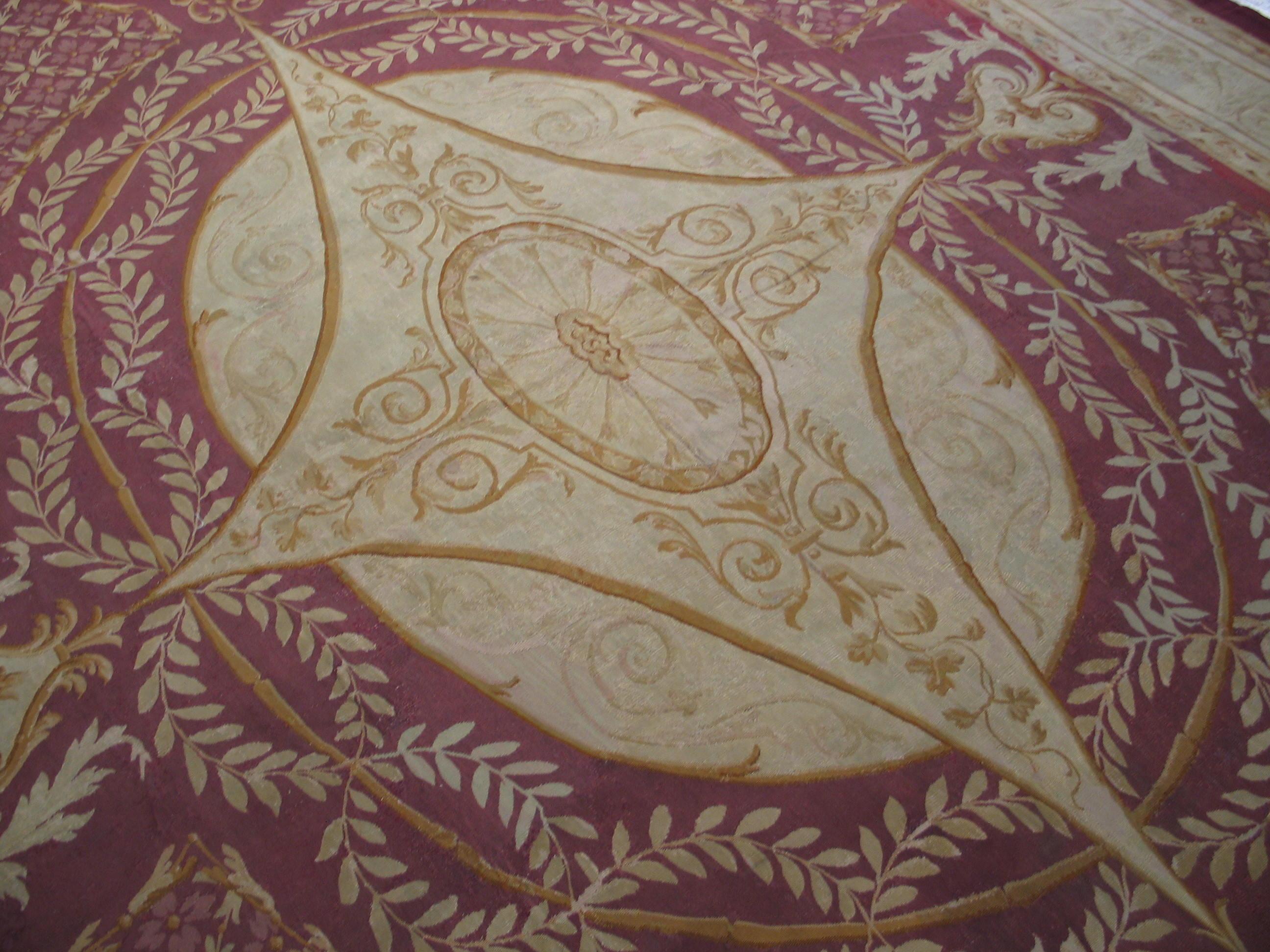 19th Century French Aubusson Carpet ( 13'4