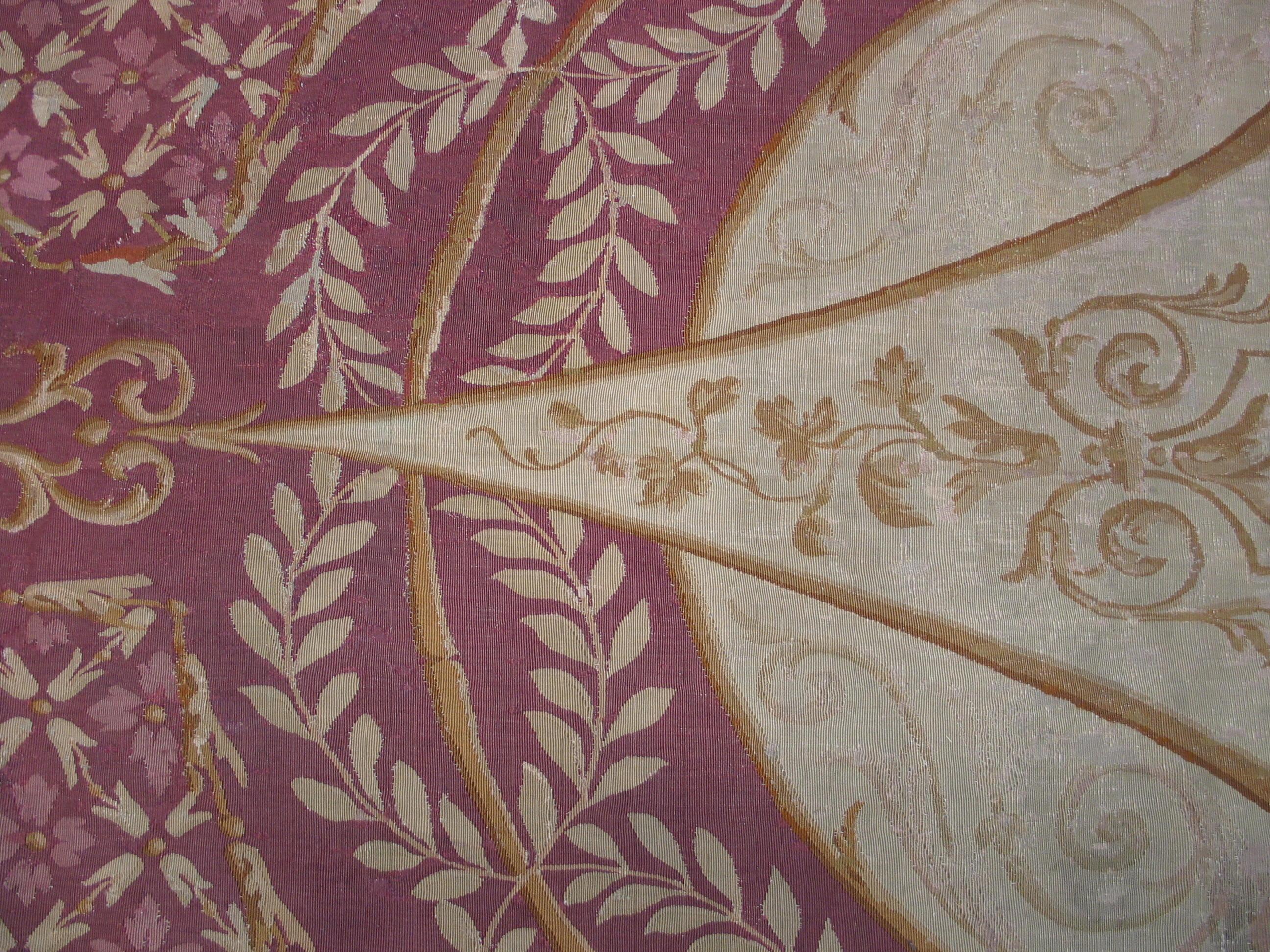 19th Century French Aubusson Carpet ( 13'4