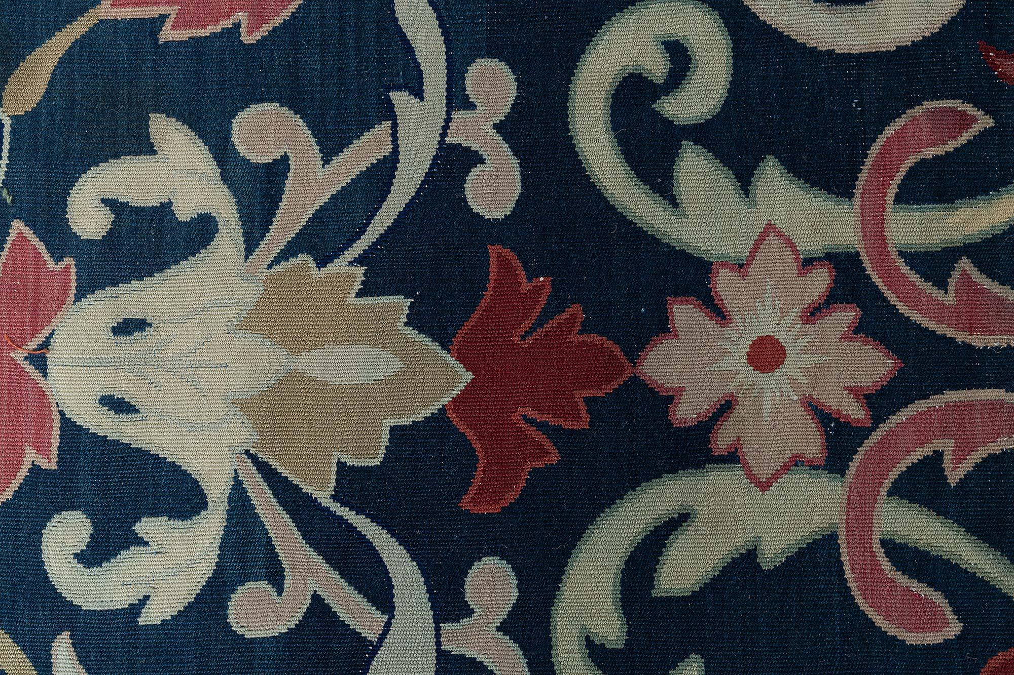 Französischer Aubusson-Teppich des 19. Jahrhunderts Doris Leslie Blau (Wolle) im Angebot