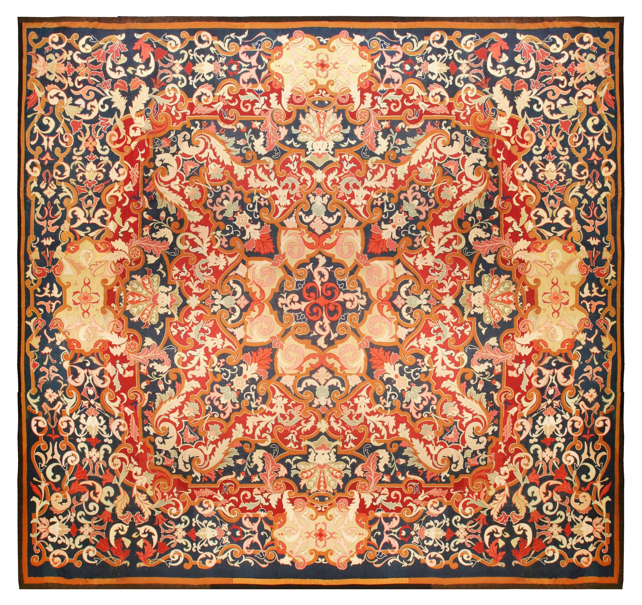 Doris Leslie Blau Authentic 19th Century French Aubusson Handmade Rug