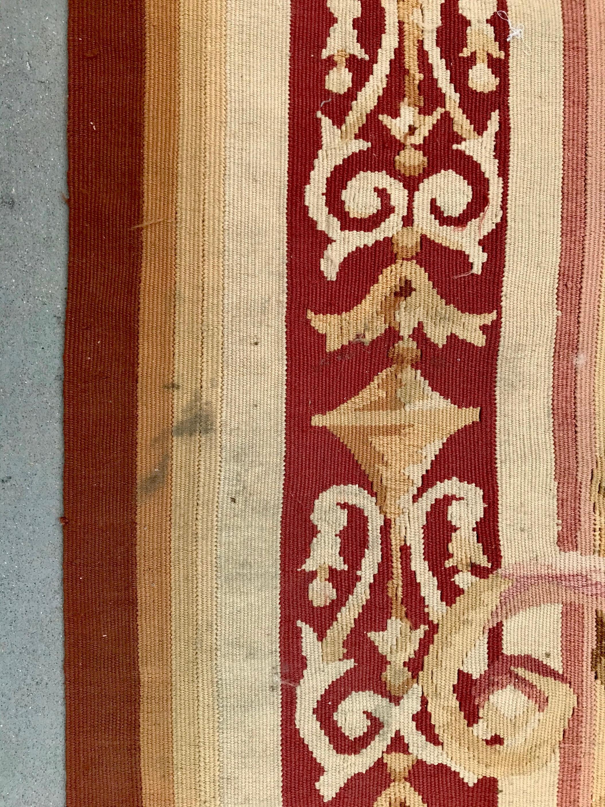 Französischer Aubusson-Teppich des 19. Jahrhunderts, Napoleon III. im Angebot 10