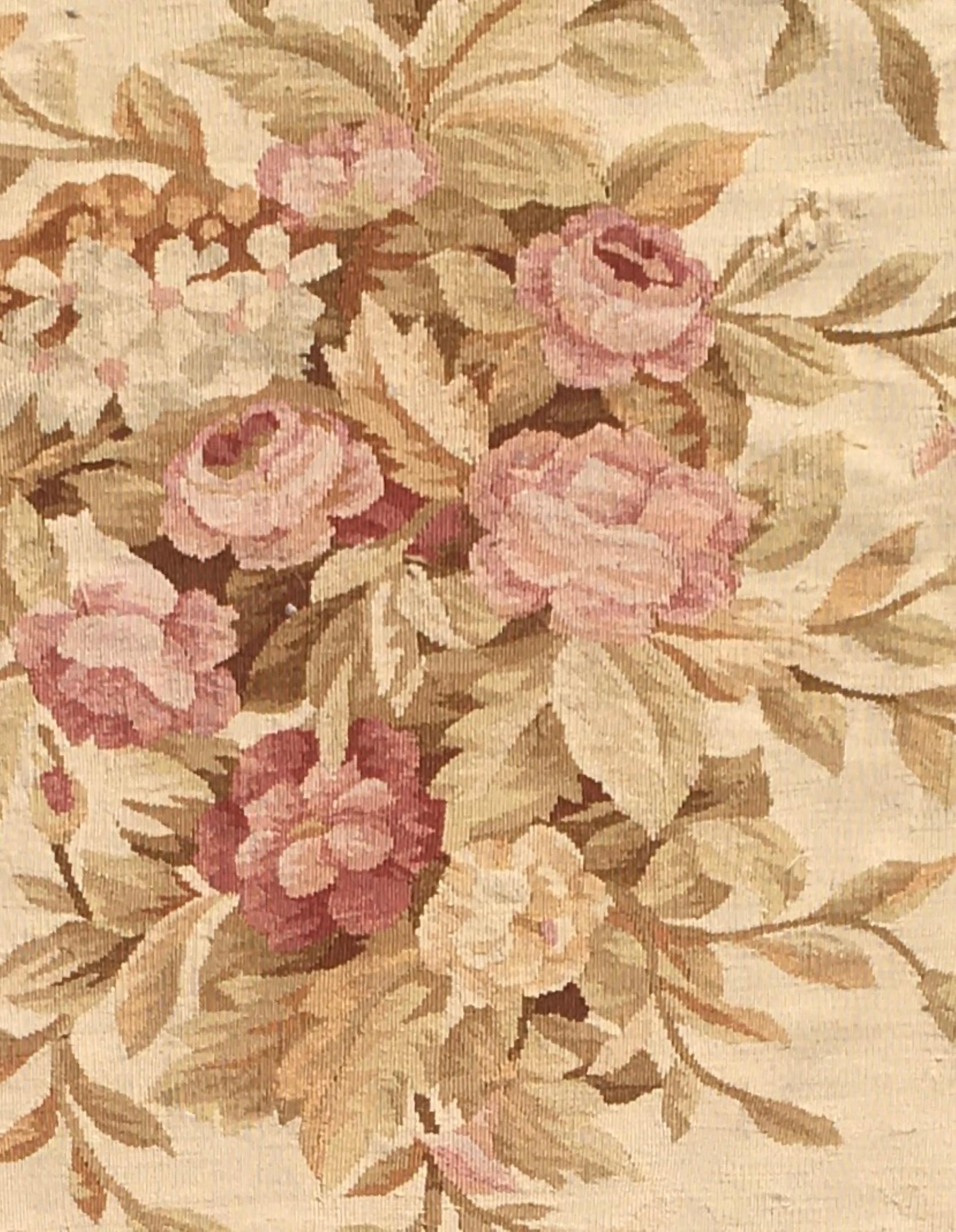 Französischer Aubusson-Teppich des 19. Jahrhunderts, Napoleon III. im Angebot 3