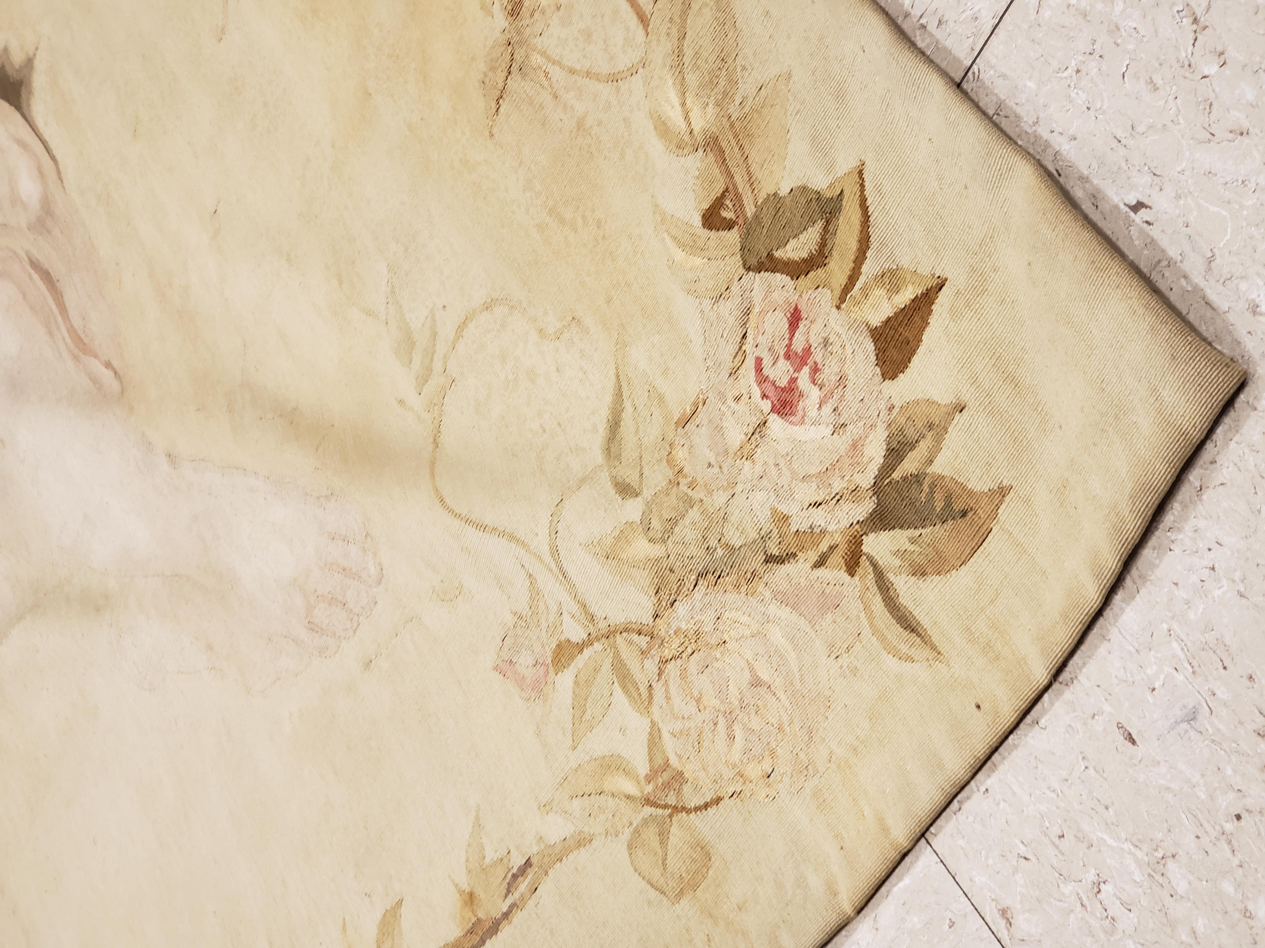 XIXe siècle tapisserie d'Aubusson française du 19ème siècle:: finement tissée:: Femme nue:: couleurs douces en vente