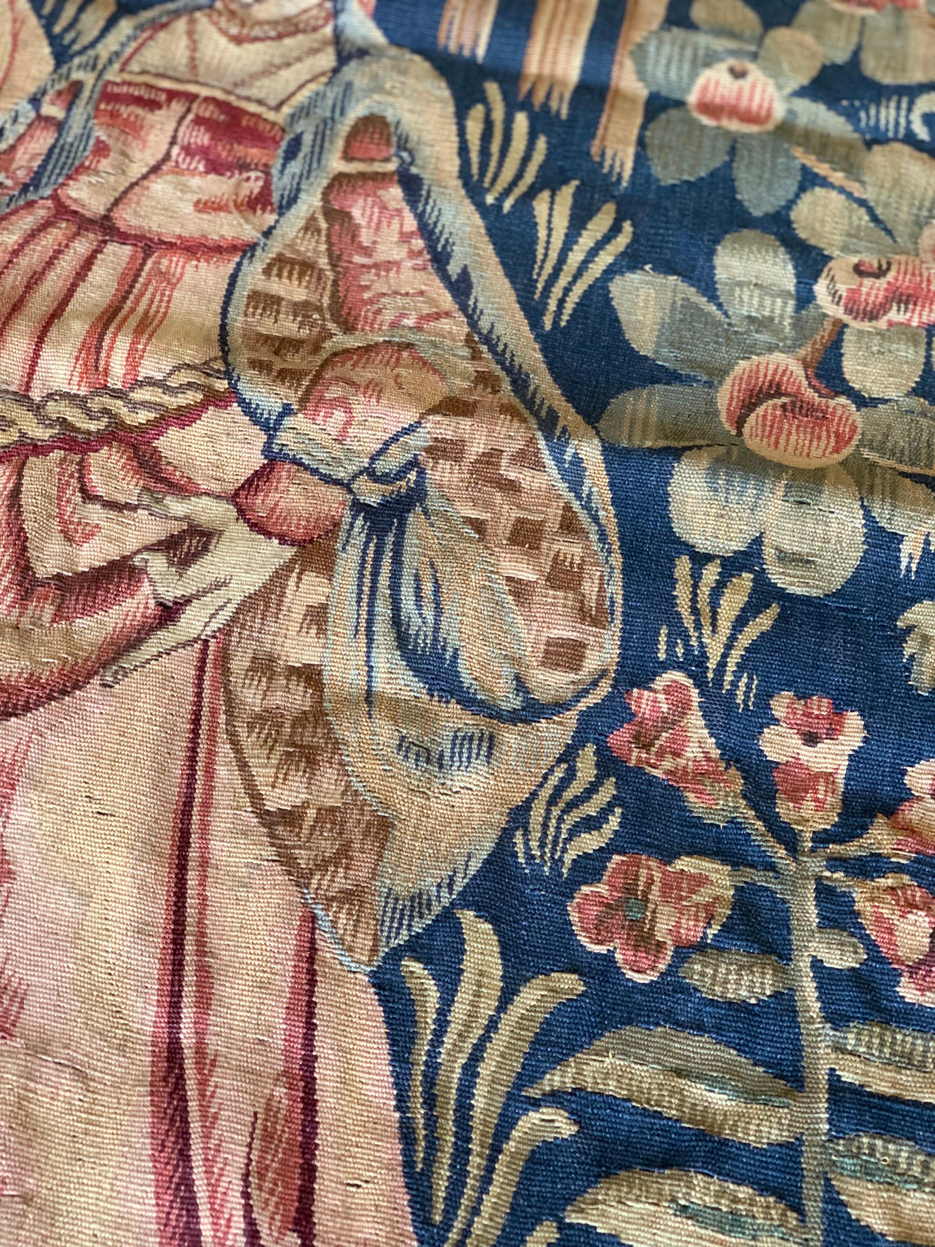 Französischer Aubusson-Wandteppich des 19. Jahrhunderts im Angebot 6