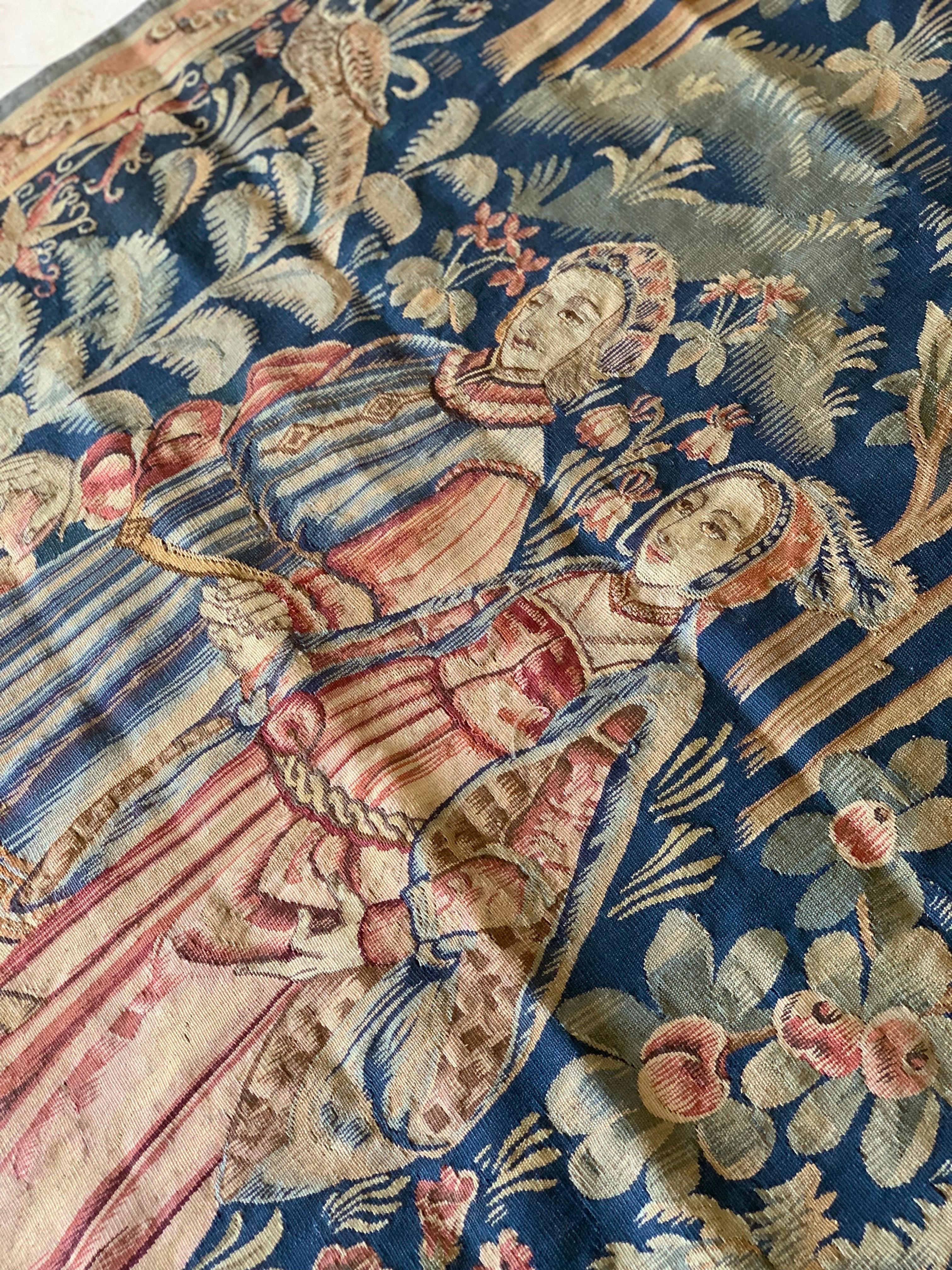 Französischer Aubusson-Wandteppich des 19. Jahrhunderts im Angebot 7