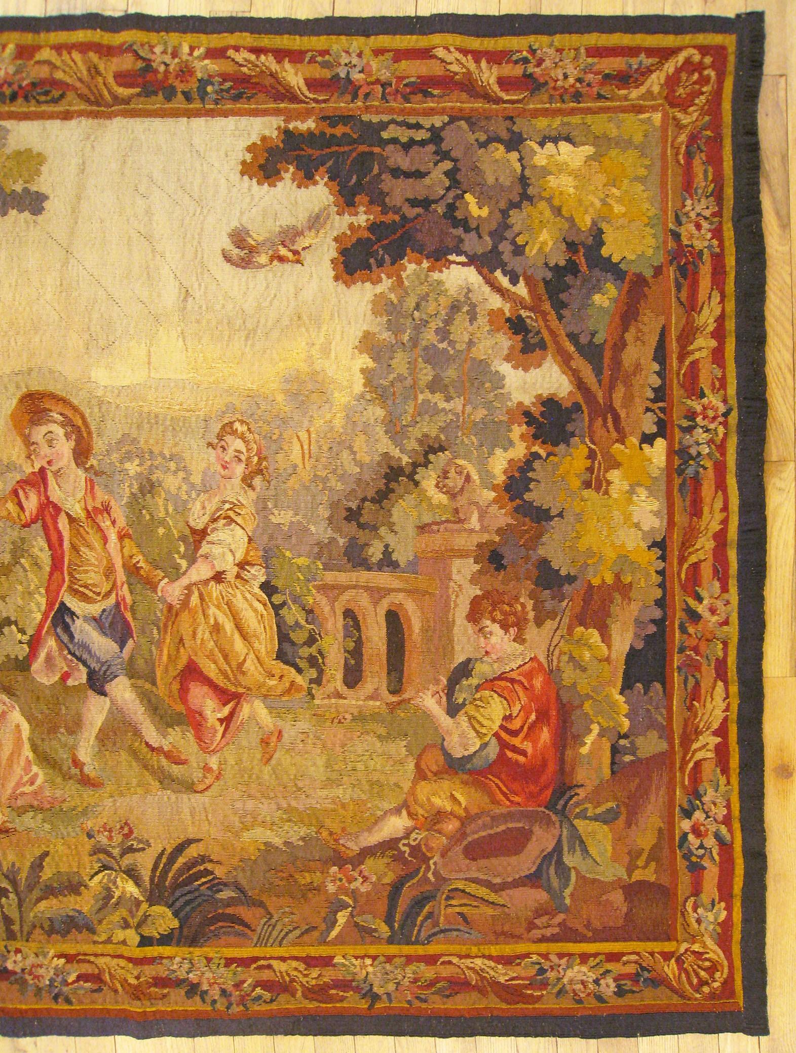 19th Century French Aubusson Tapestry In Good Condition For Sale In New York, NY