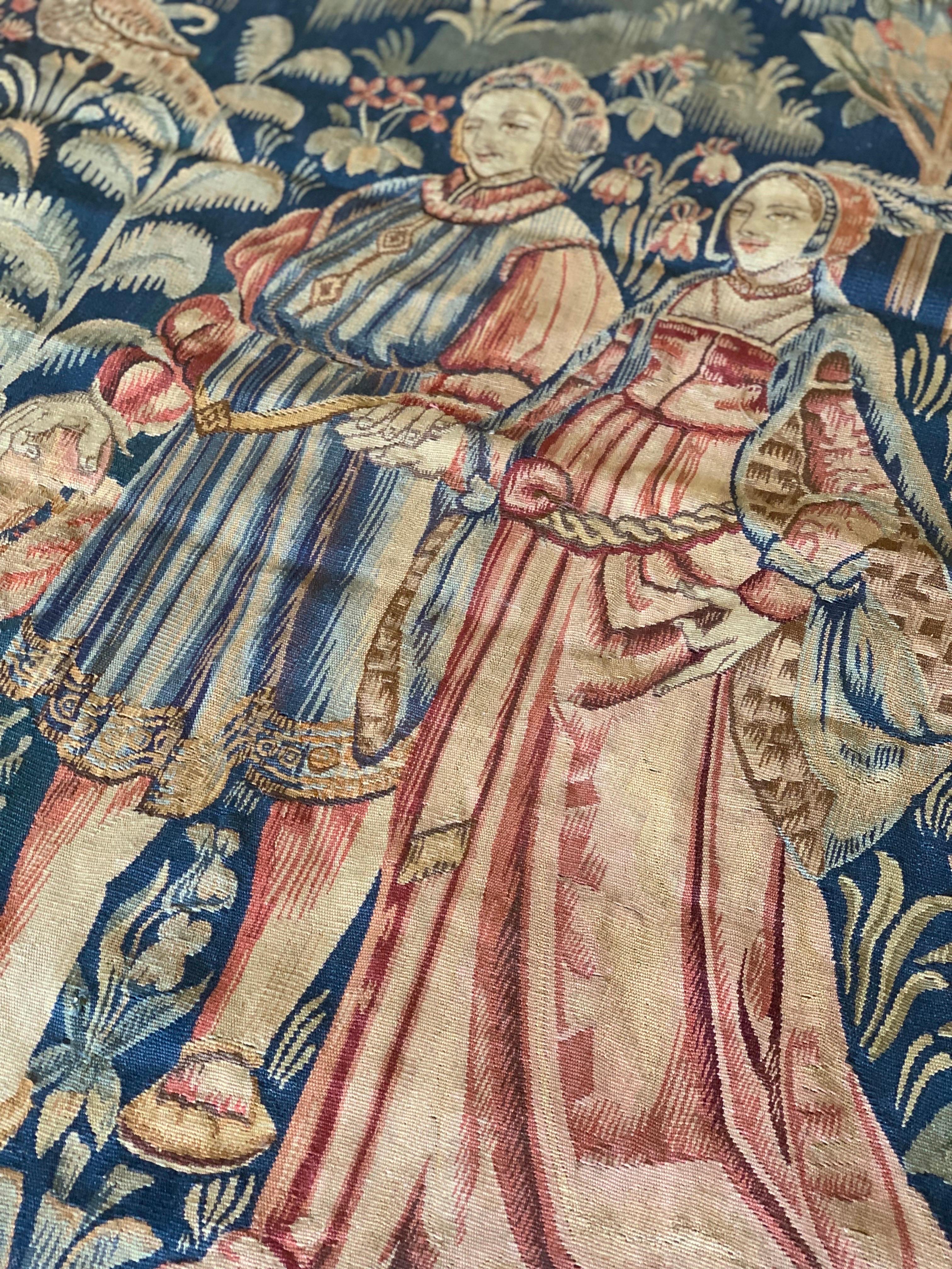 Französischer Aubusson-Wandteppich des 19. Jahrhunderts im Angebot 1