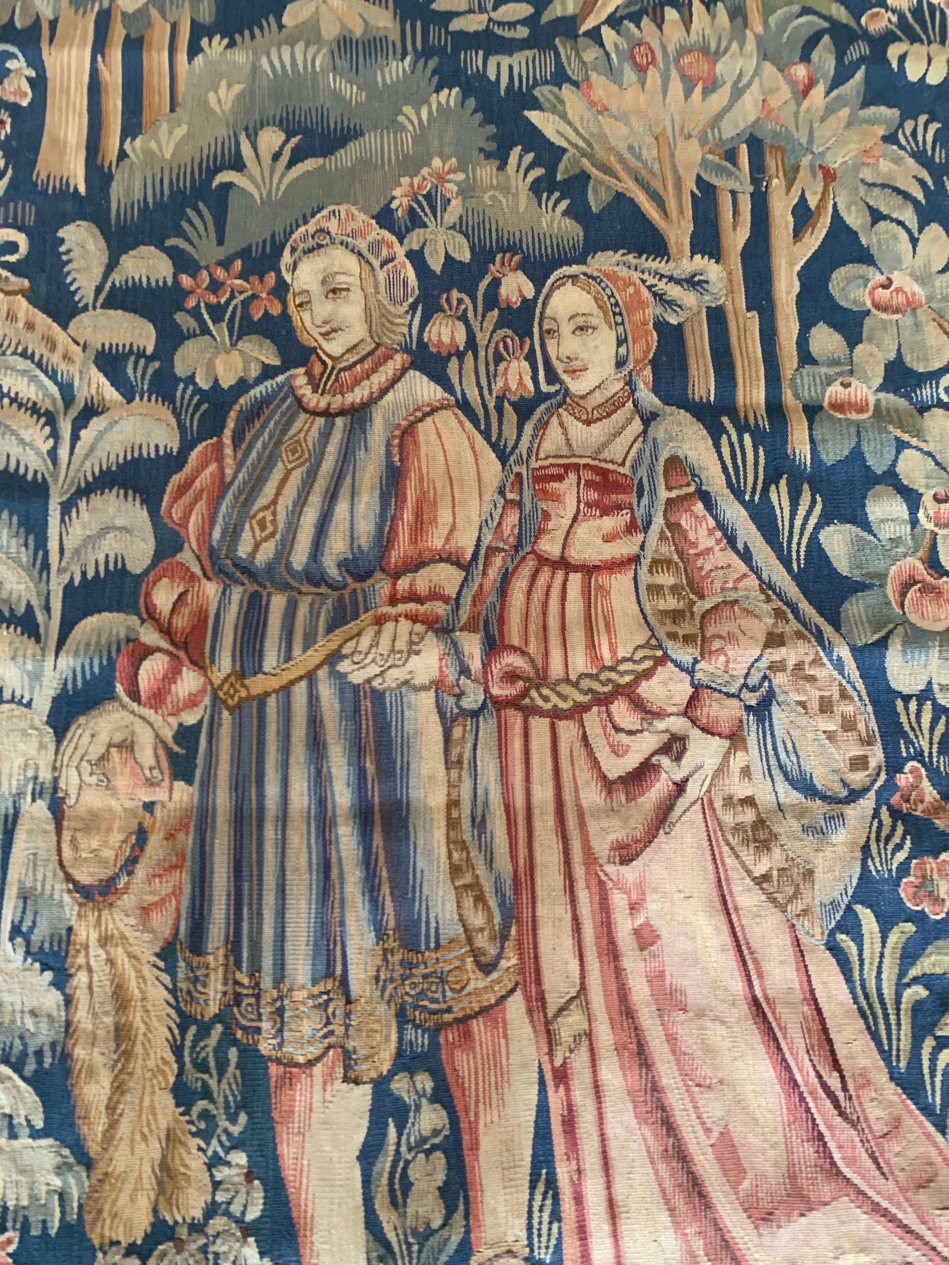 Französischer Aubusson-Wandteppich des 19. Jahrhunderts im Angebot 2