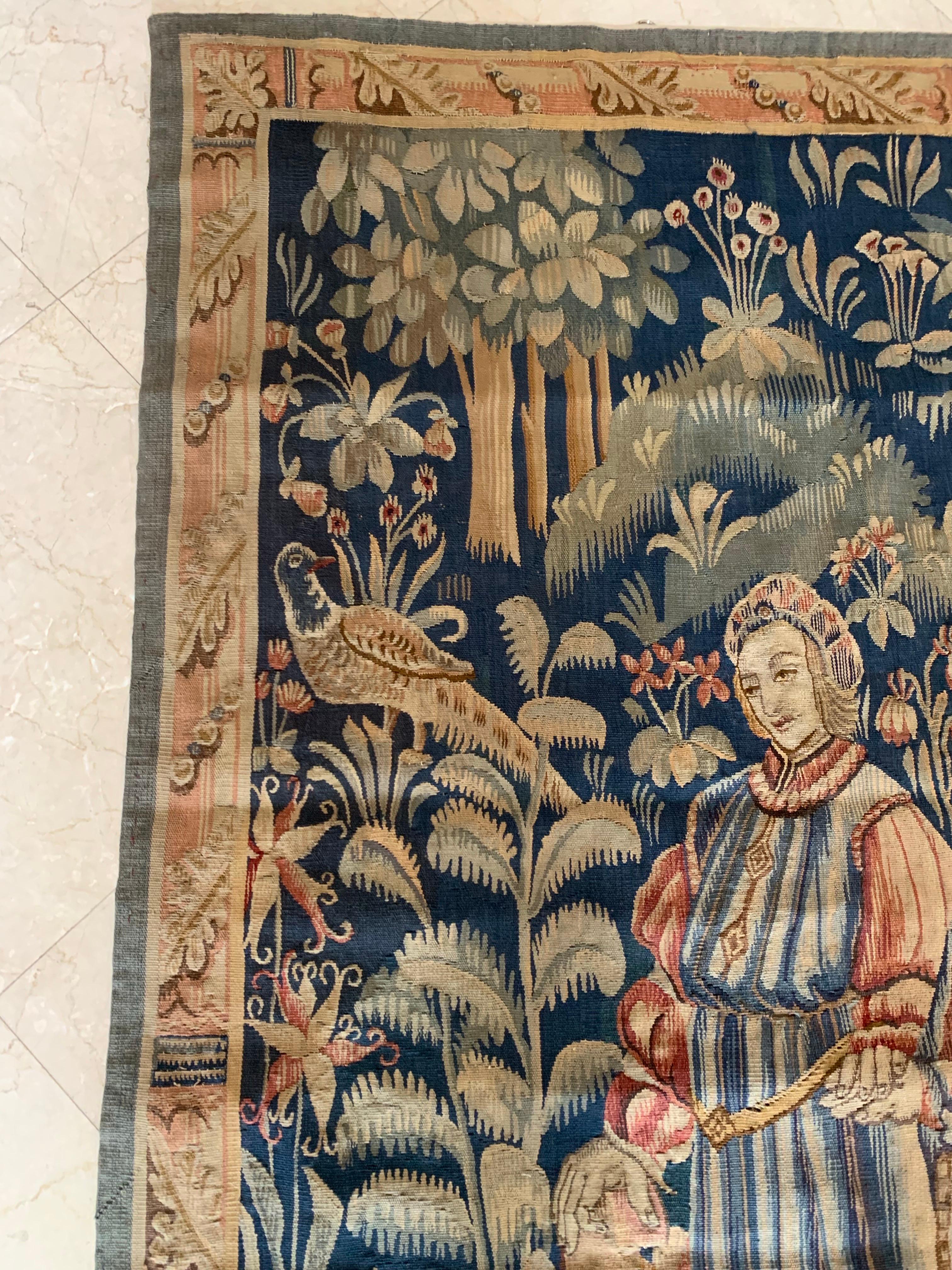 Französischer Aubusson-Wandteppich des 19. Jahrhunderts im Angebot 5