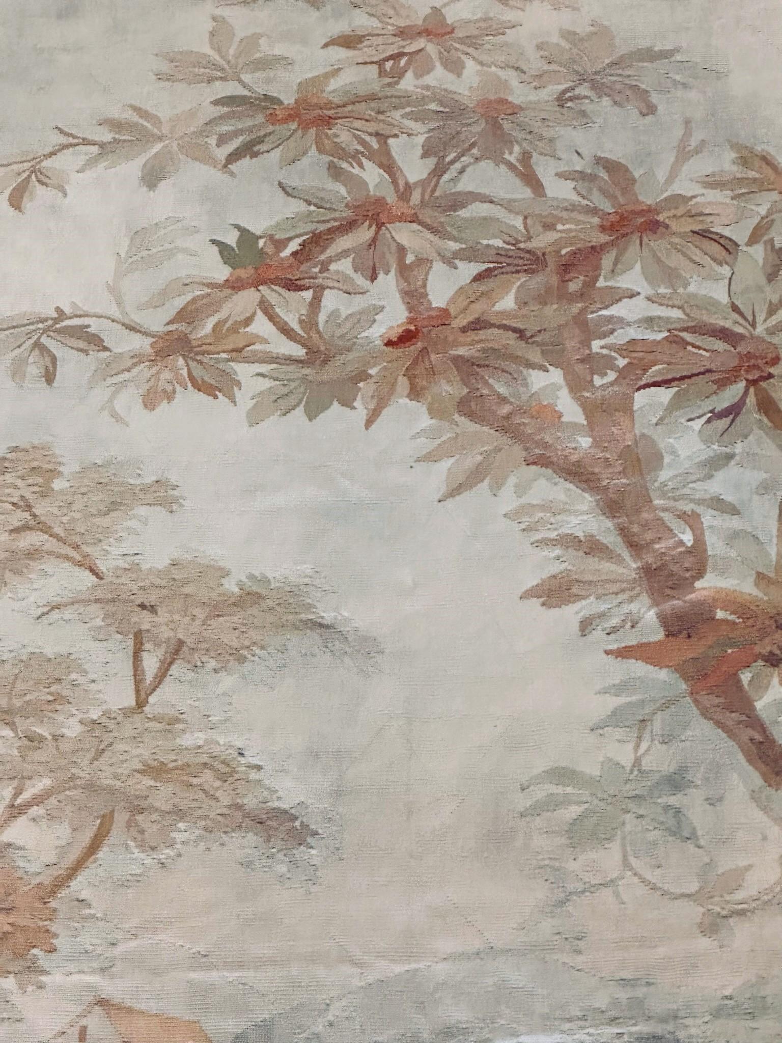 XIXe siècle Paire de tapisserie d'Aubusson du 19ème siècle appartenant à Jackie et Jean Autry en vente