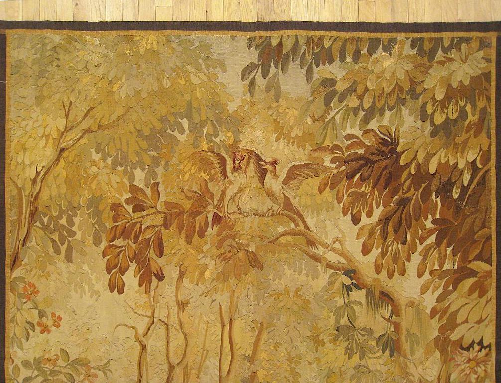 19th Century French Aubusson Verdure Tapestry In Good Condition In New York, NY