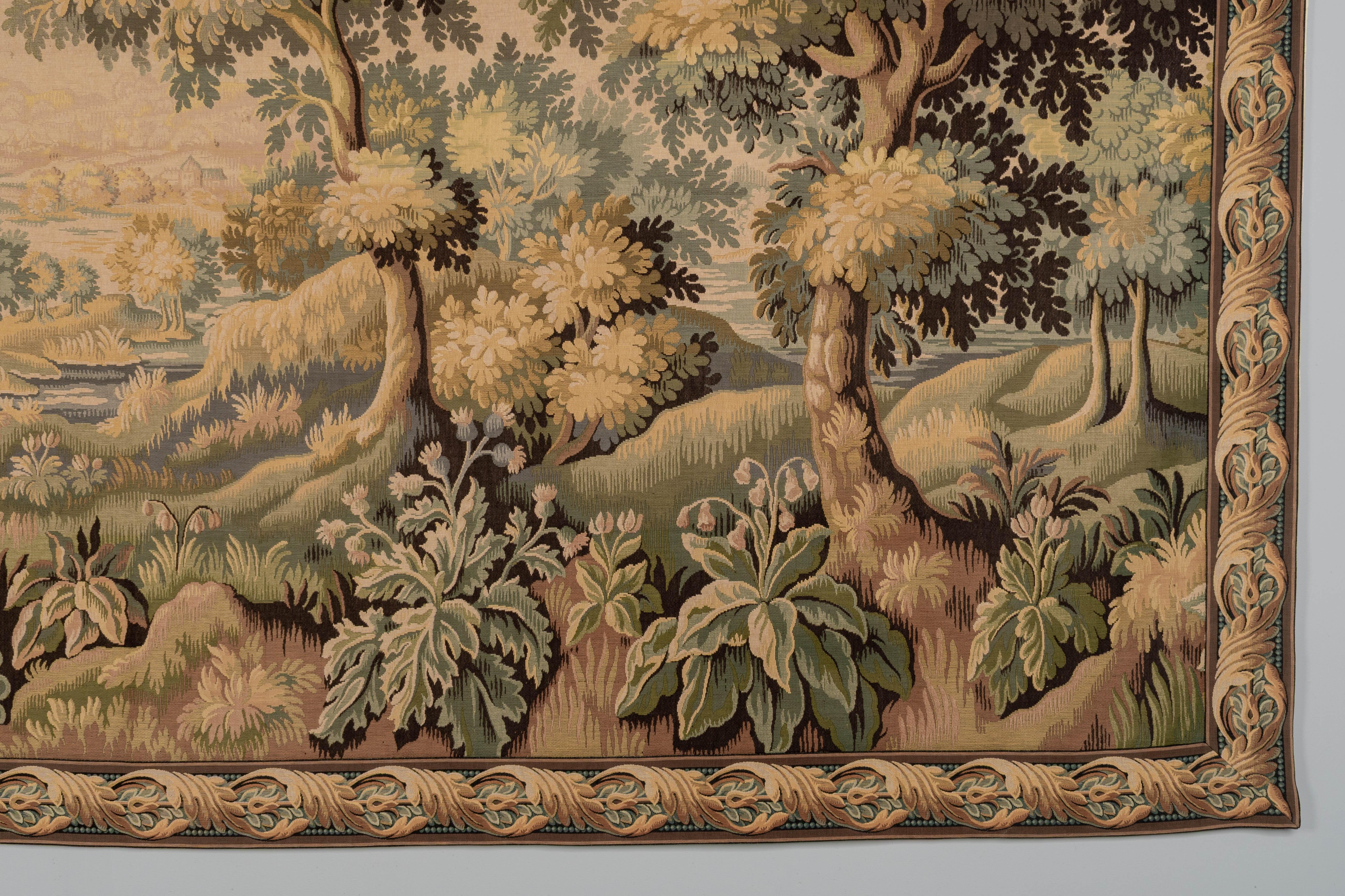 Französischer Aubusson Verdure-Wandteppich aus dem 19. Jahrhundert im Angebot 2