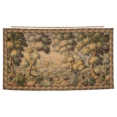 19th Century French Aubusson Verdure Tapestry