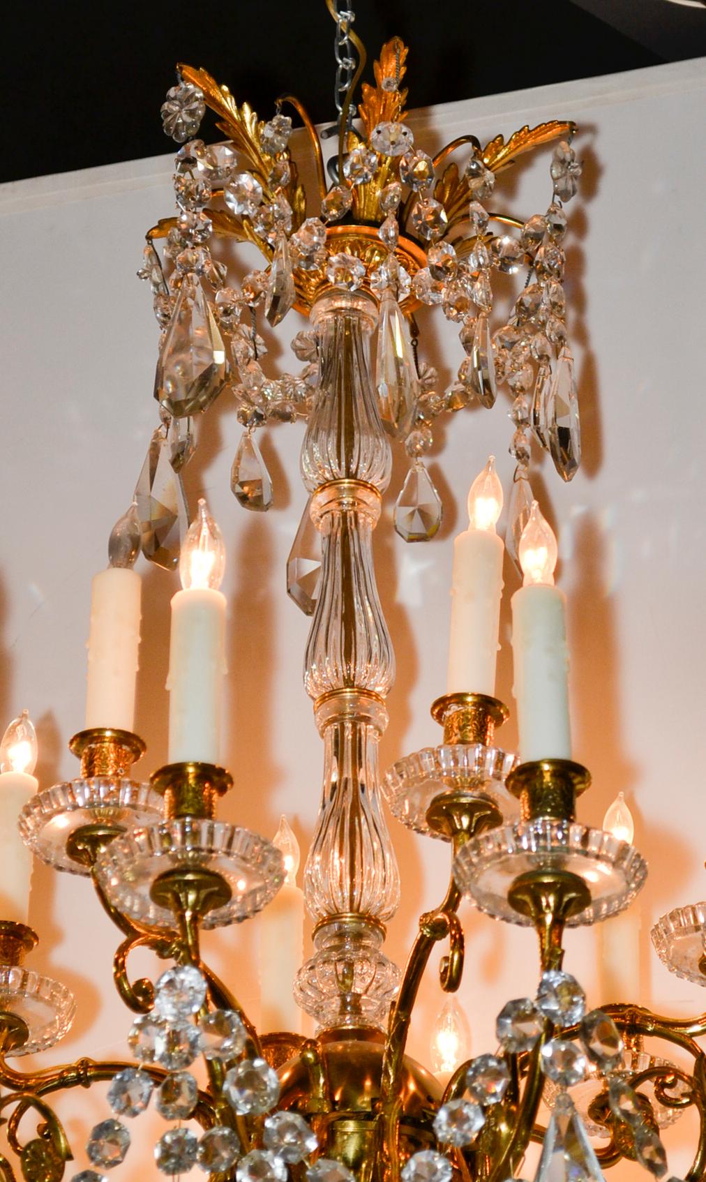 19th Century French Baccarat Chandelier 1