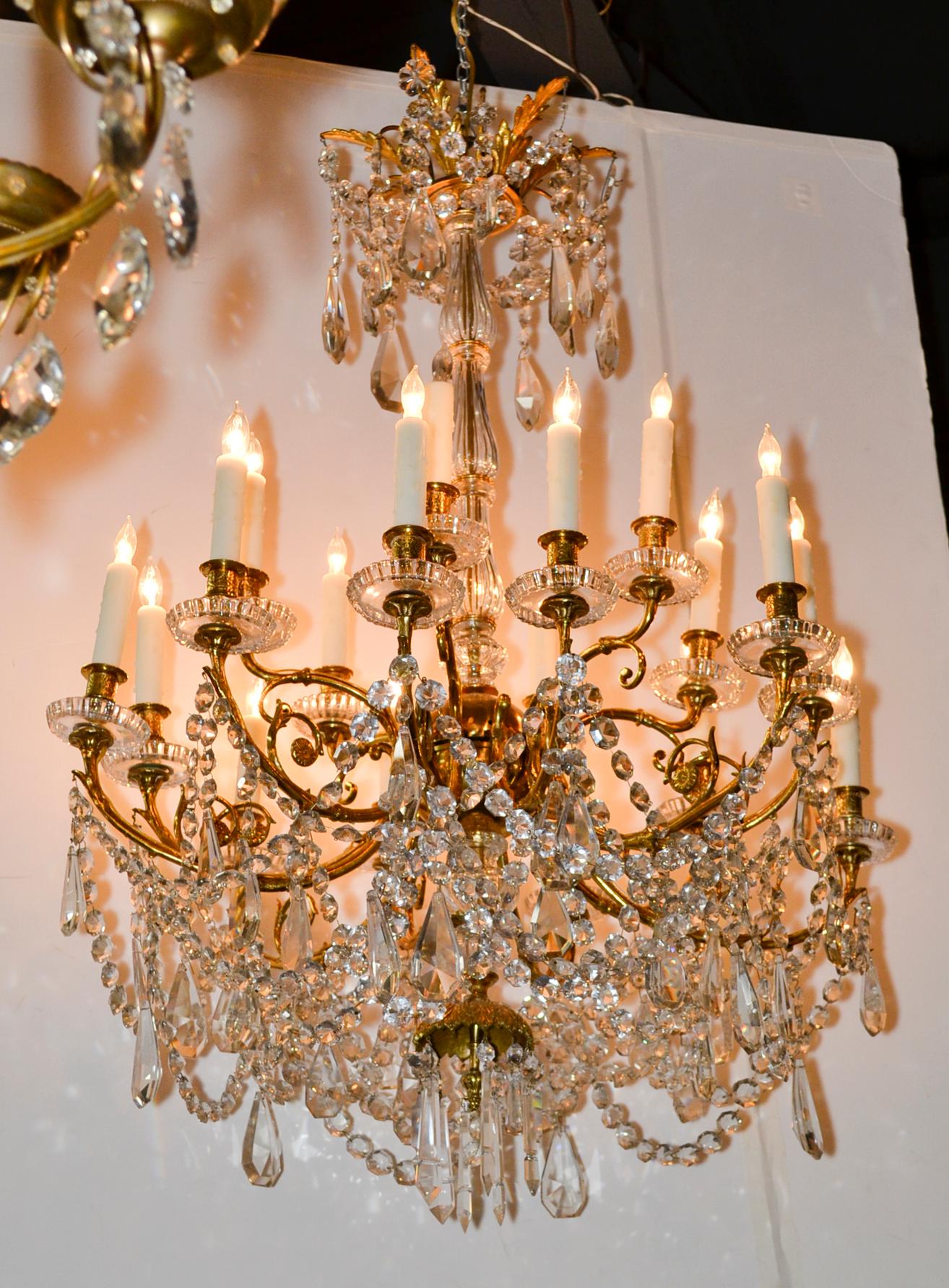 19th Century French Baccarat Chandelier 3