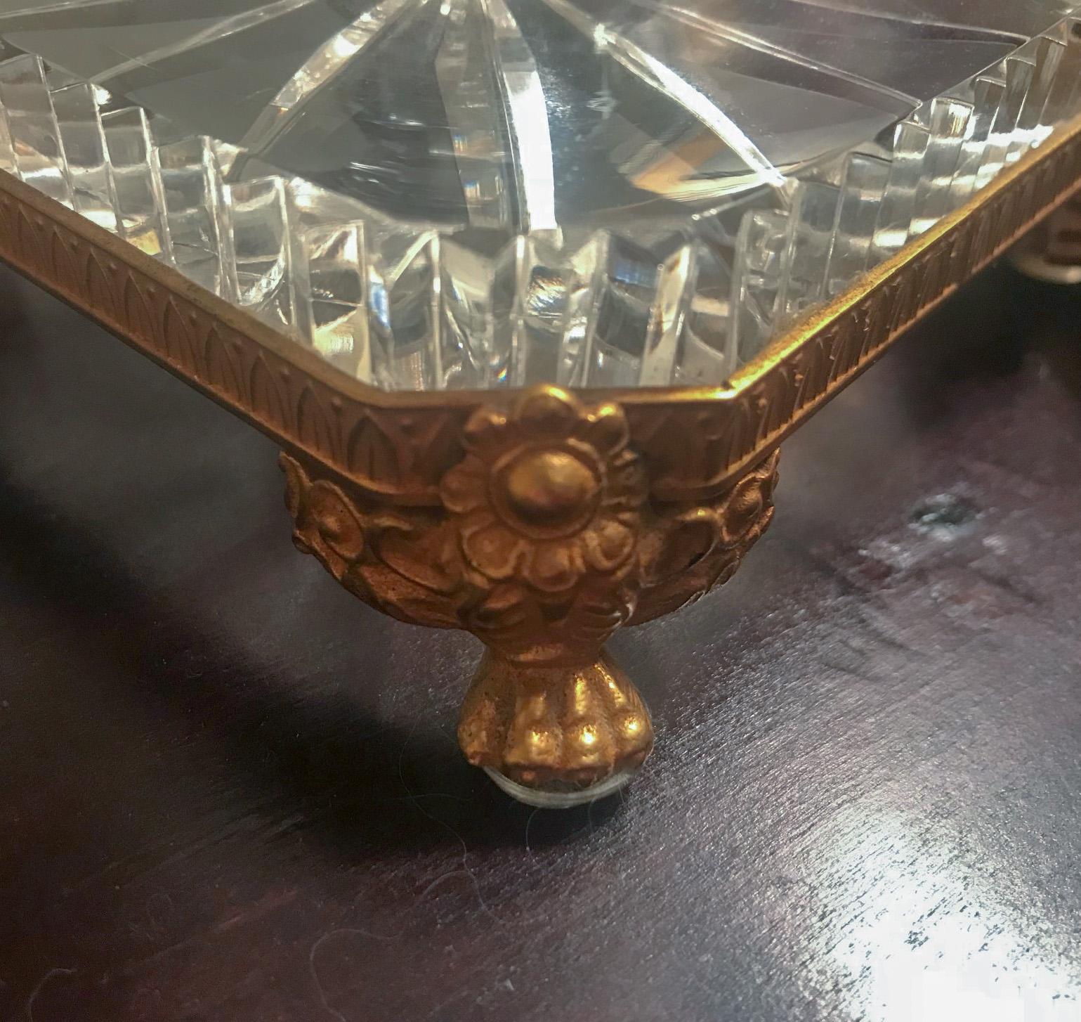 19th Century French Baccarat Cut Glass Ormolu Mounted Urn 6
