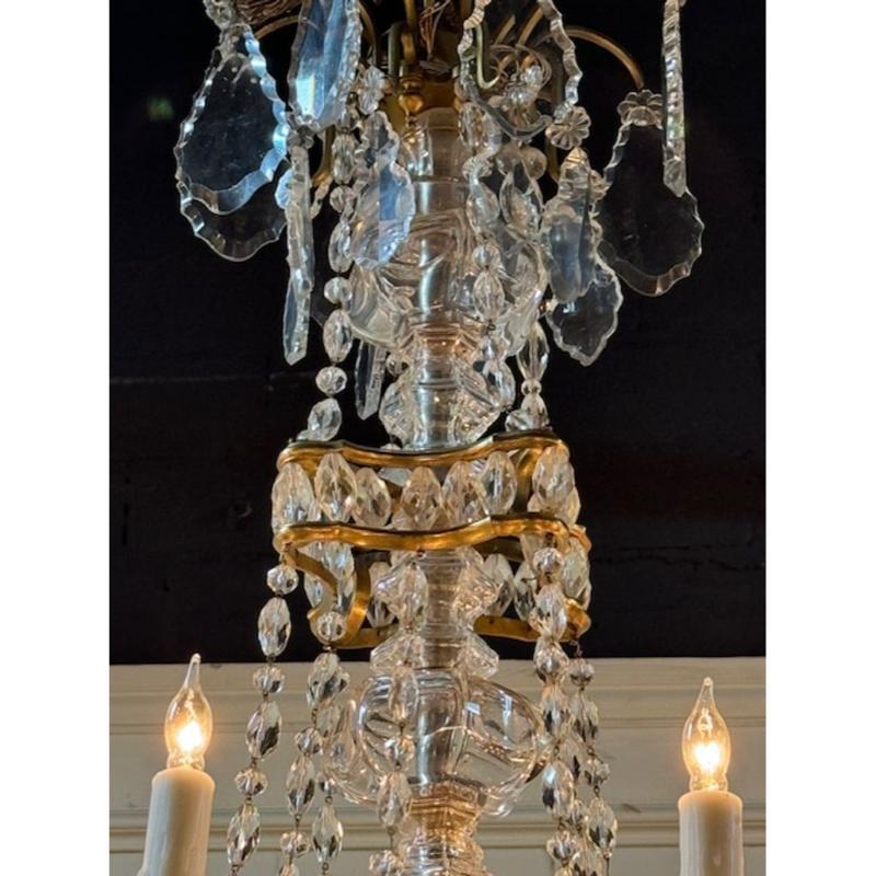 Lustre de style Baccarat du 19e siècle, français Bon état - En vente à Dallas, TX