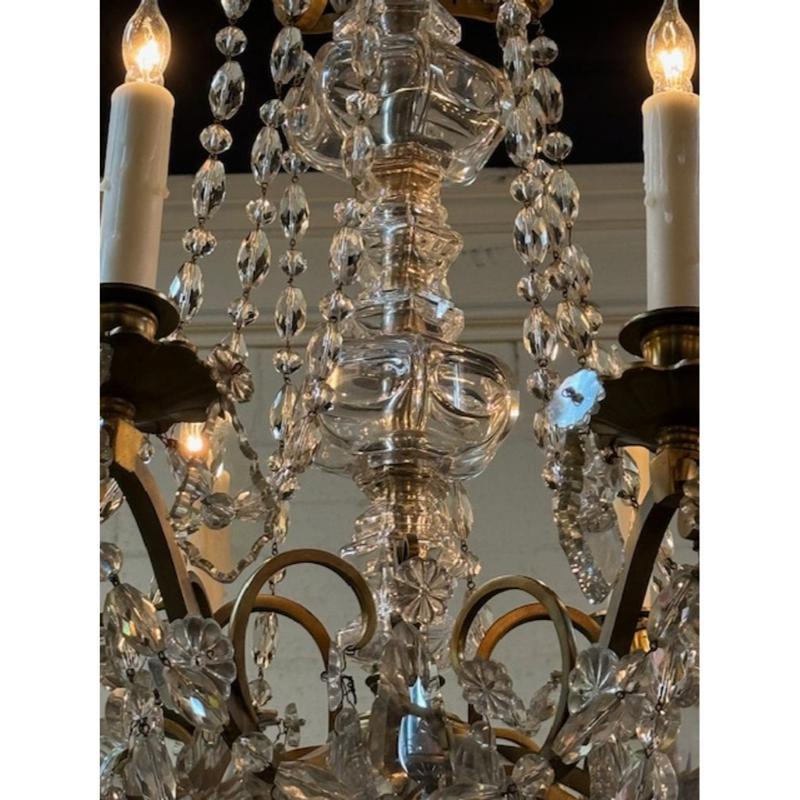 XIXe siècle Lustre de style Baccarat du 19e siècle, français en vente