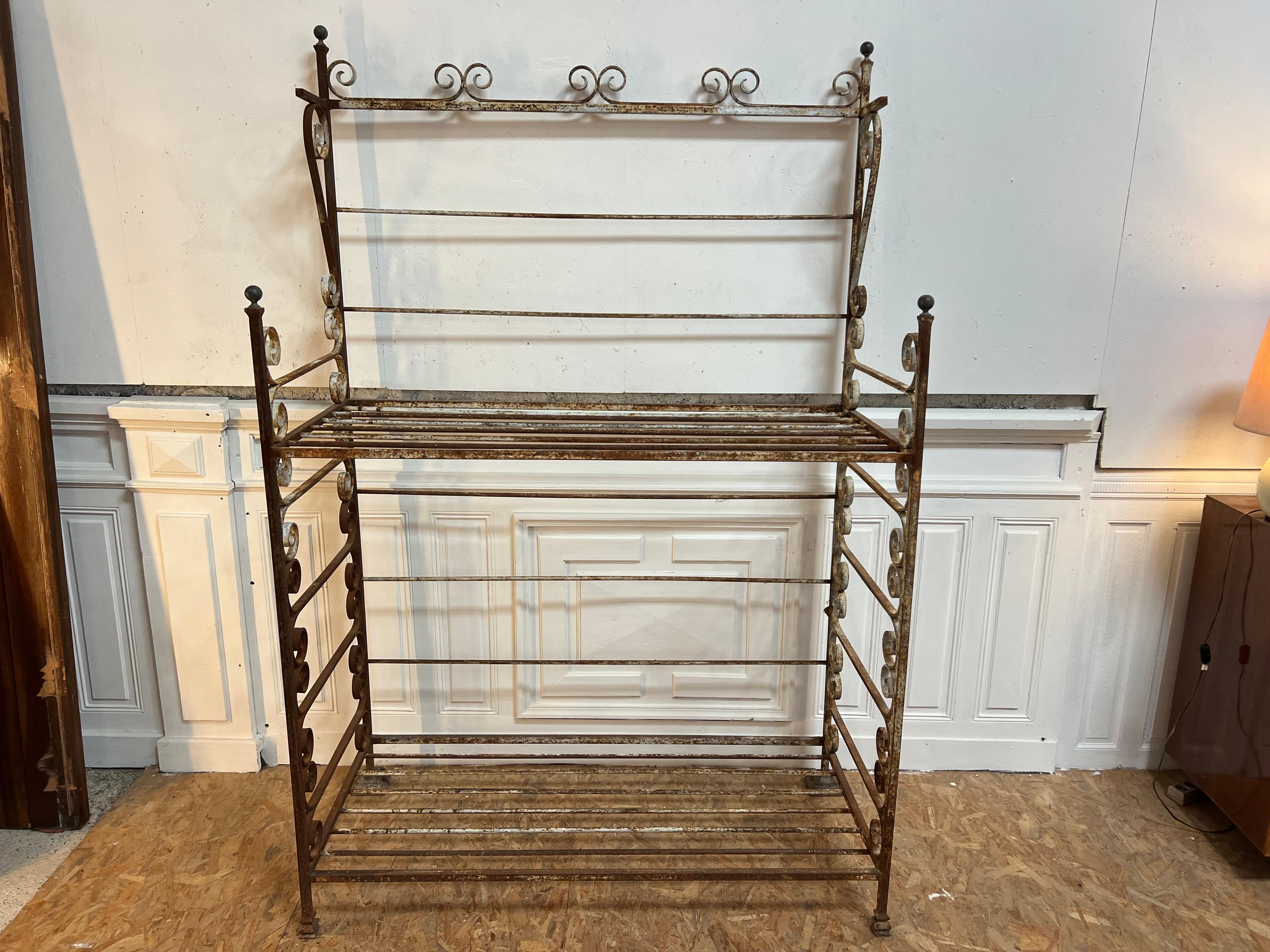 European 19th Century French Bakers Rack