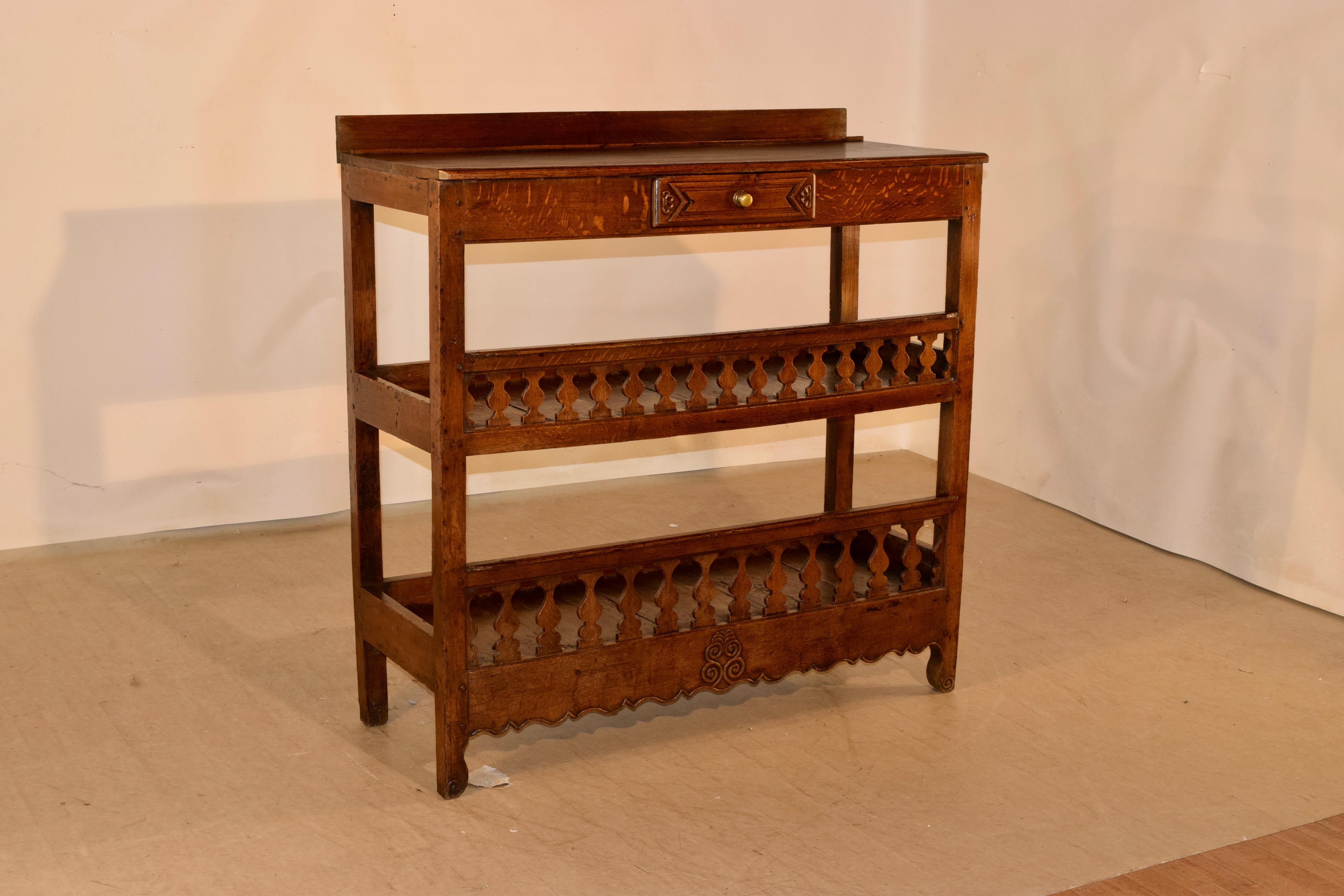 19th Century French Baker's Rack In Good Condition For Sale In High Point, NC