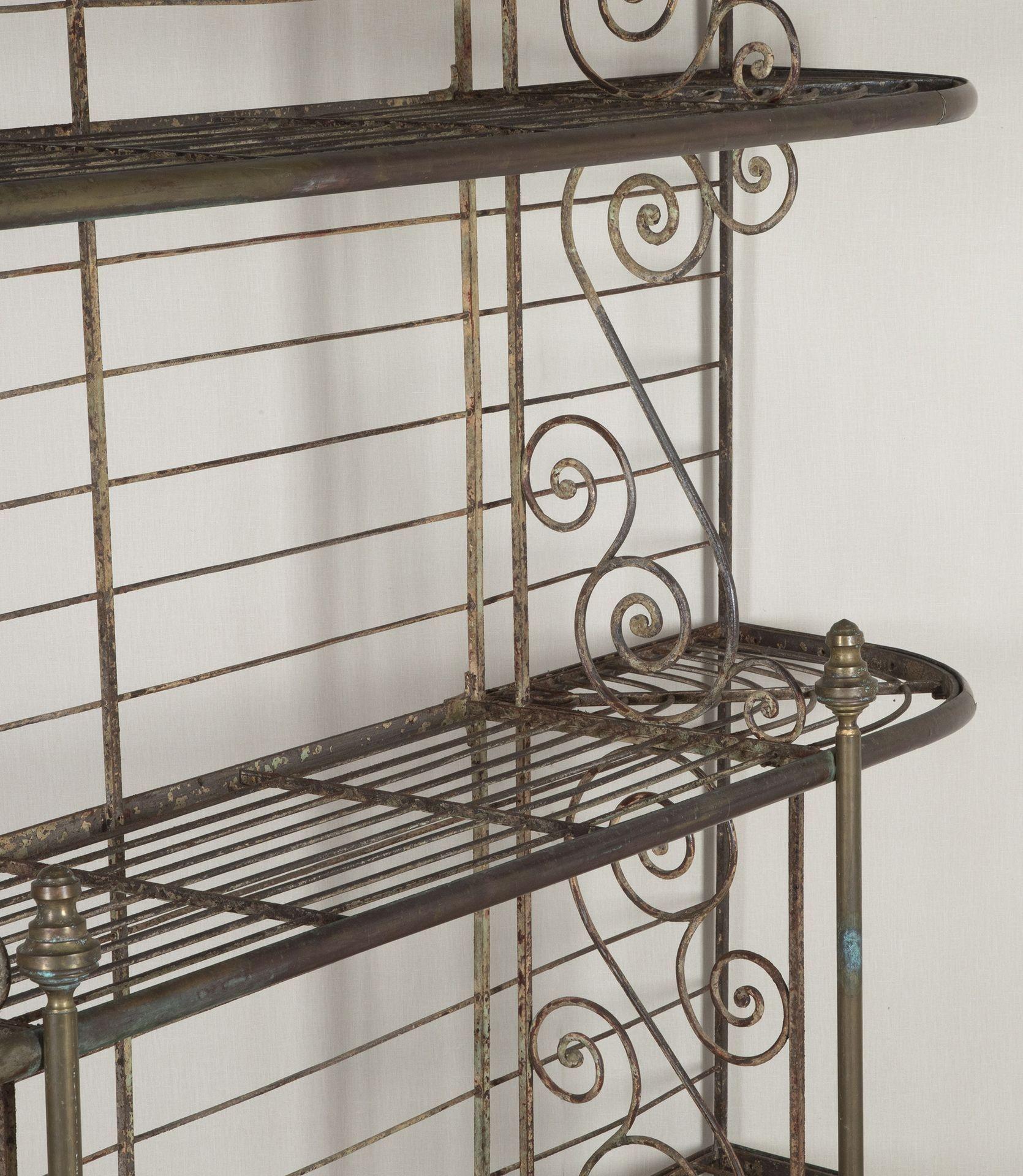 Ottone Scaffale da panettiere francese del XIX secolo in vendita