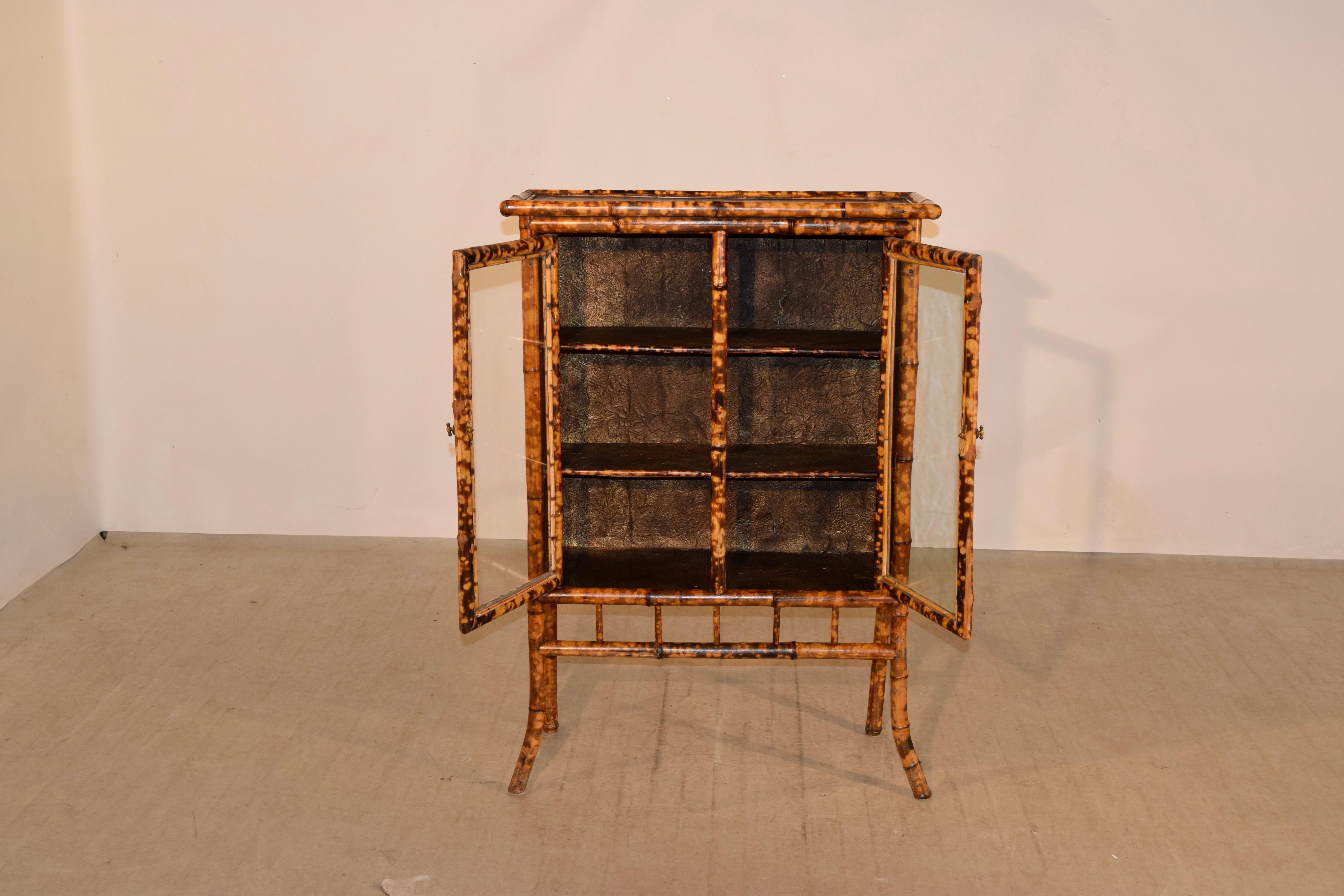 19th Century French Bamboo Bookcase In Good Condition In High Point, NC