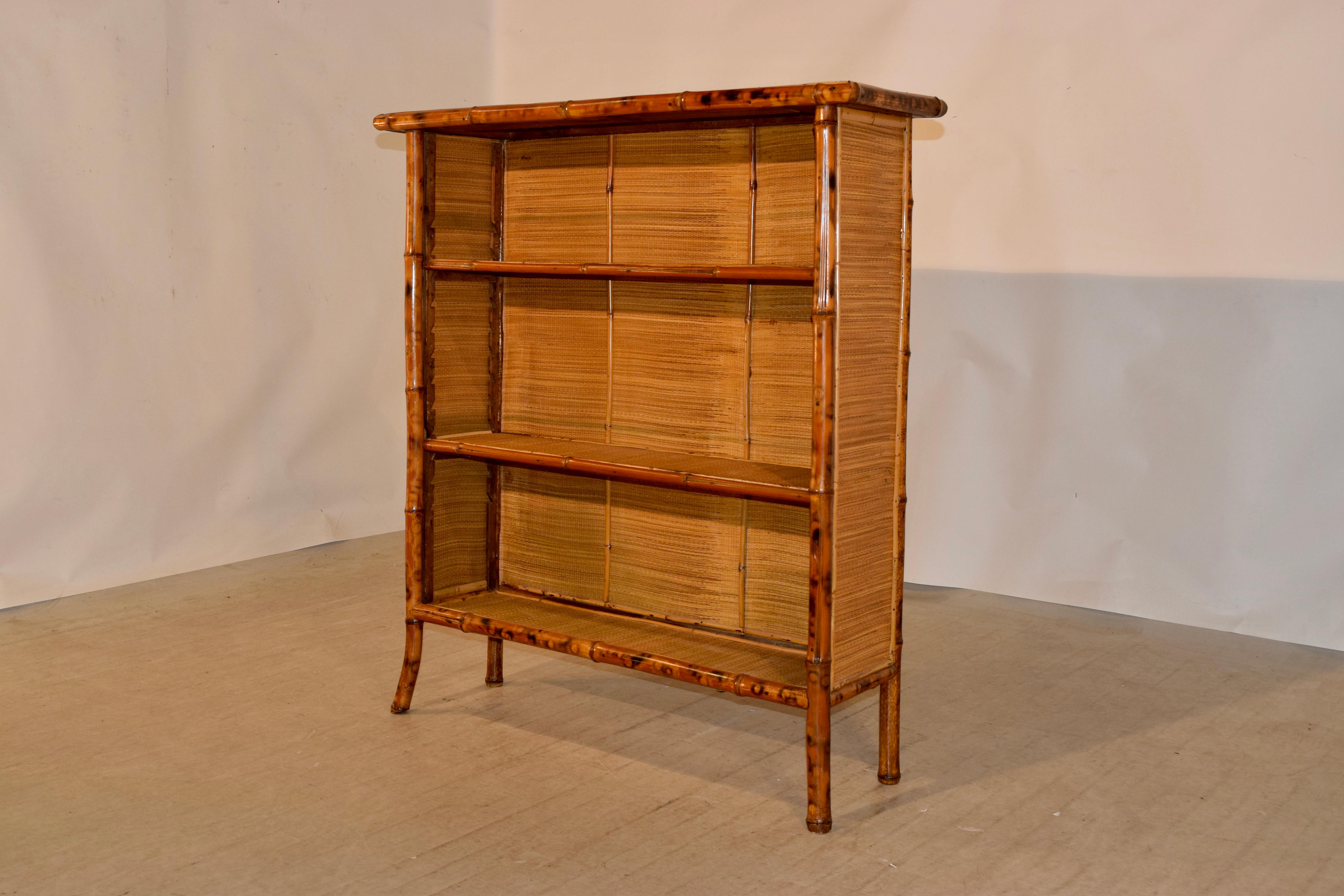19th Century French Bamboo Bookcase 1