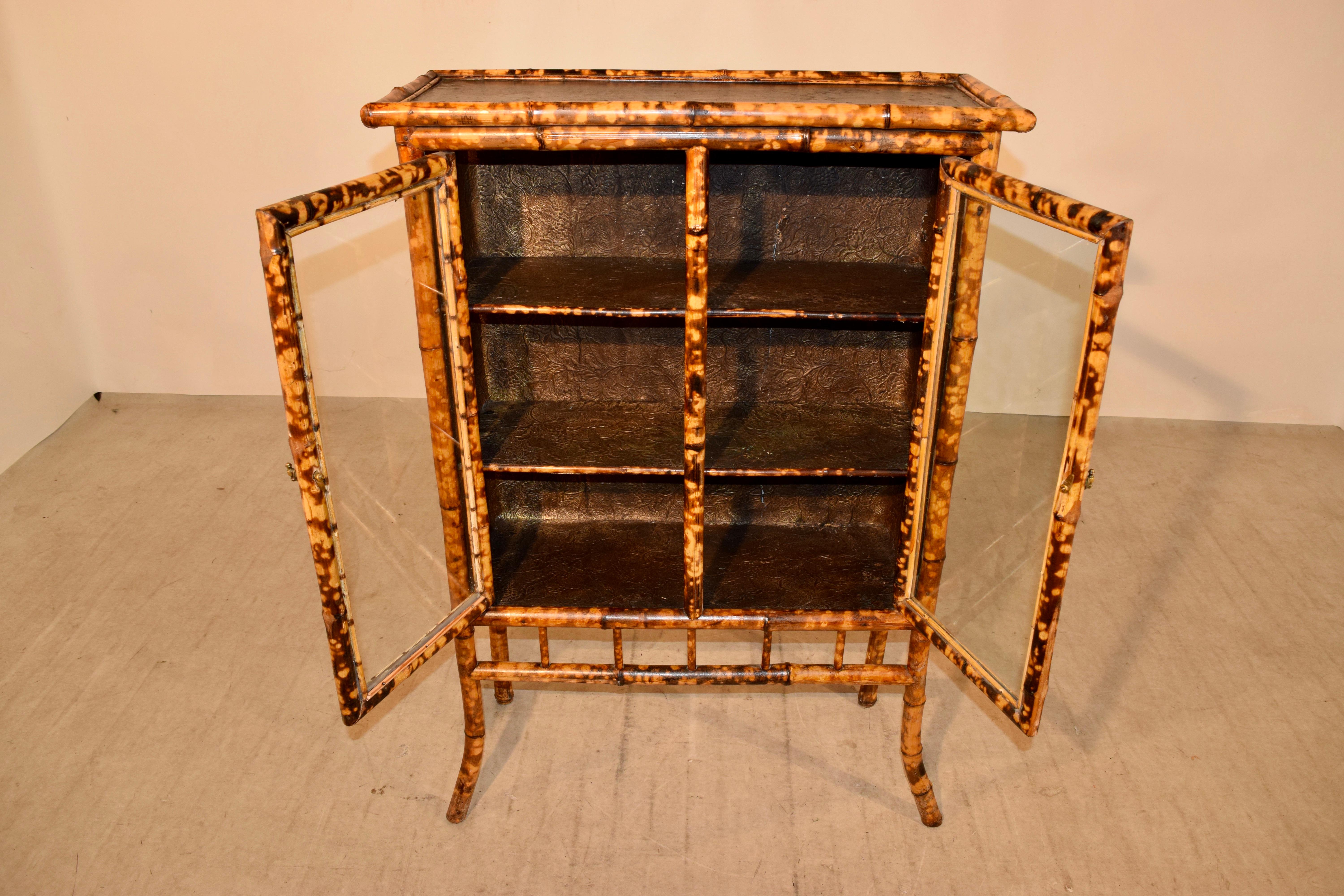 19th Century French Bamboo Bookcase 1