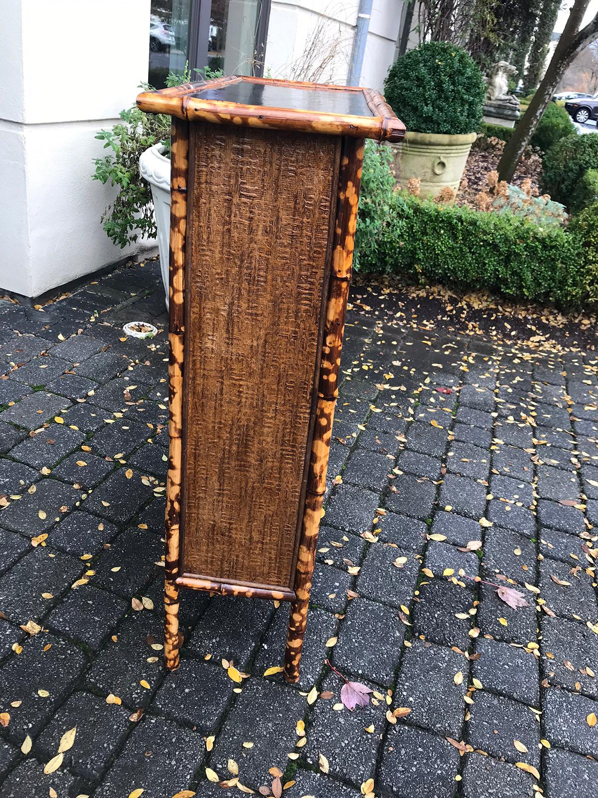 19th Century French Bamboo Bookcase, Three Shelves 2