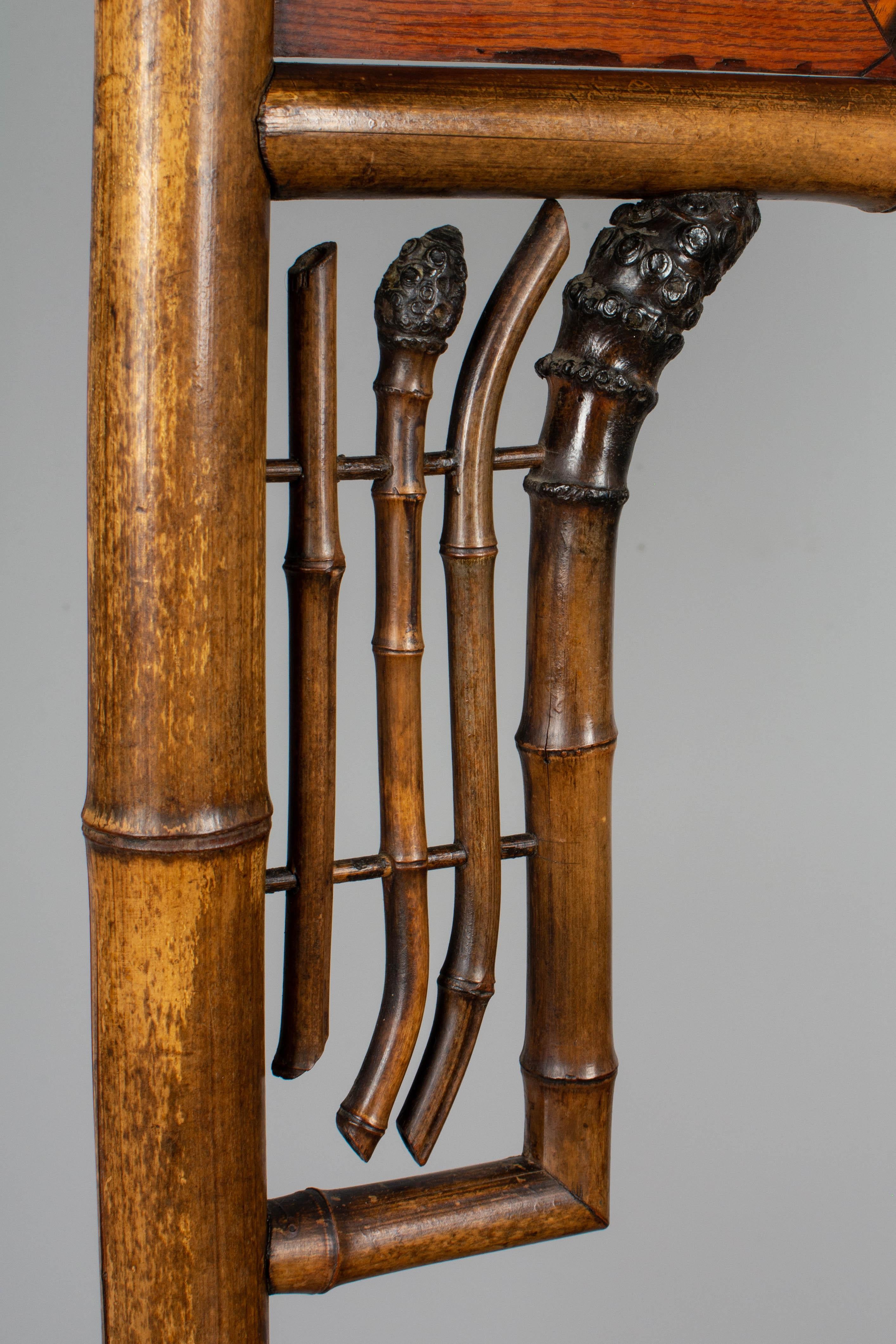 19th Century French Bamboo Hall Tree or Coat Rack 7