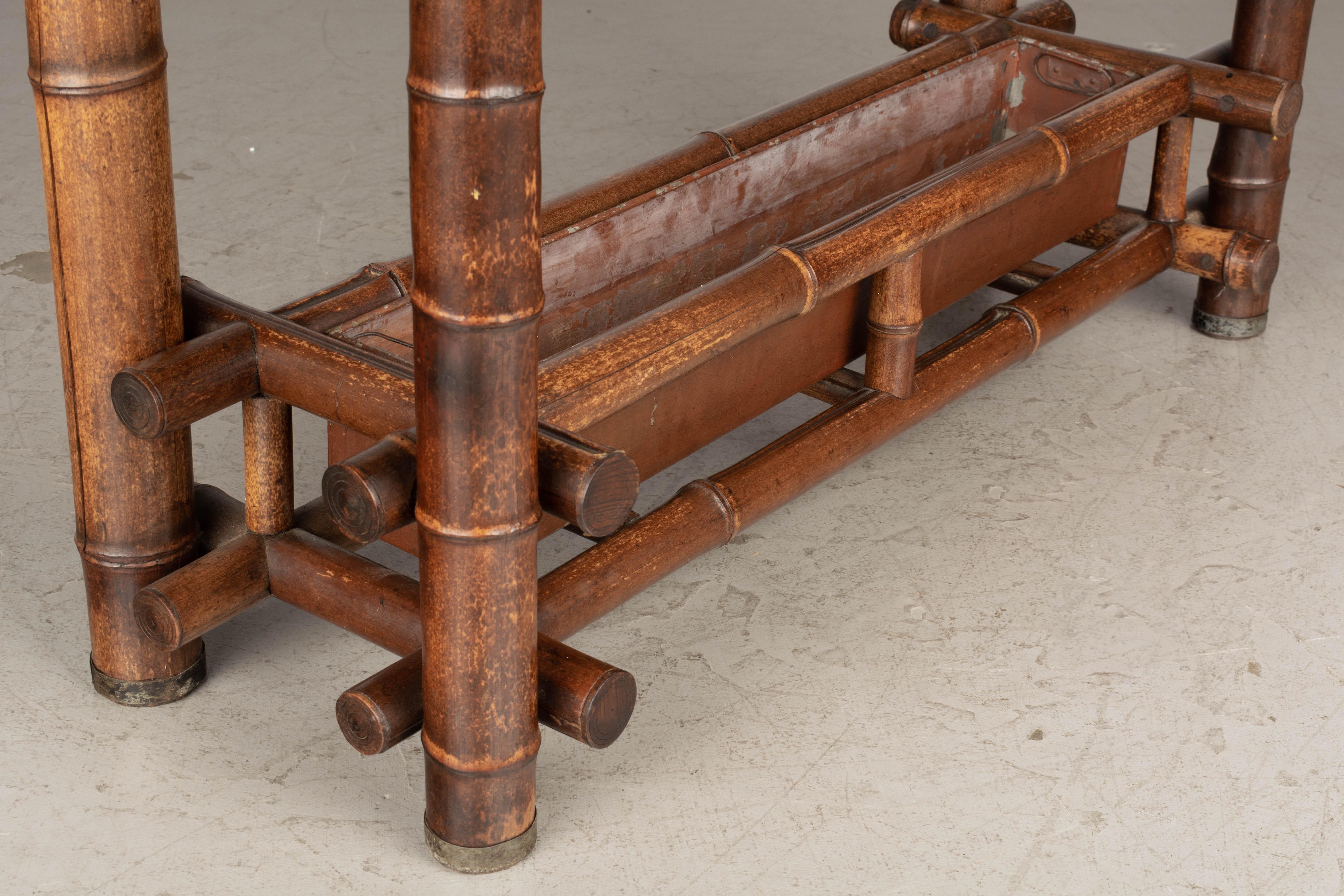 19th Century French Bamboo Hall Tree or Coat Rack 9