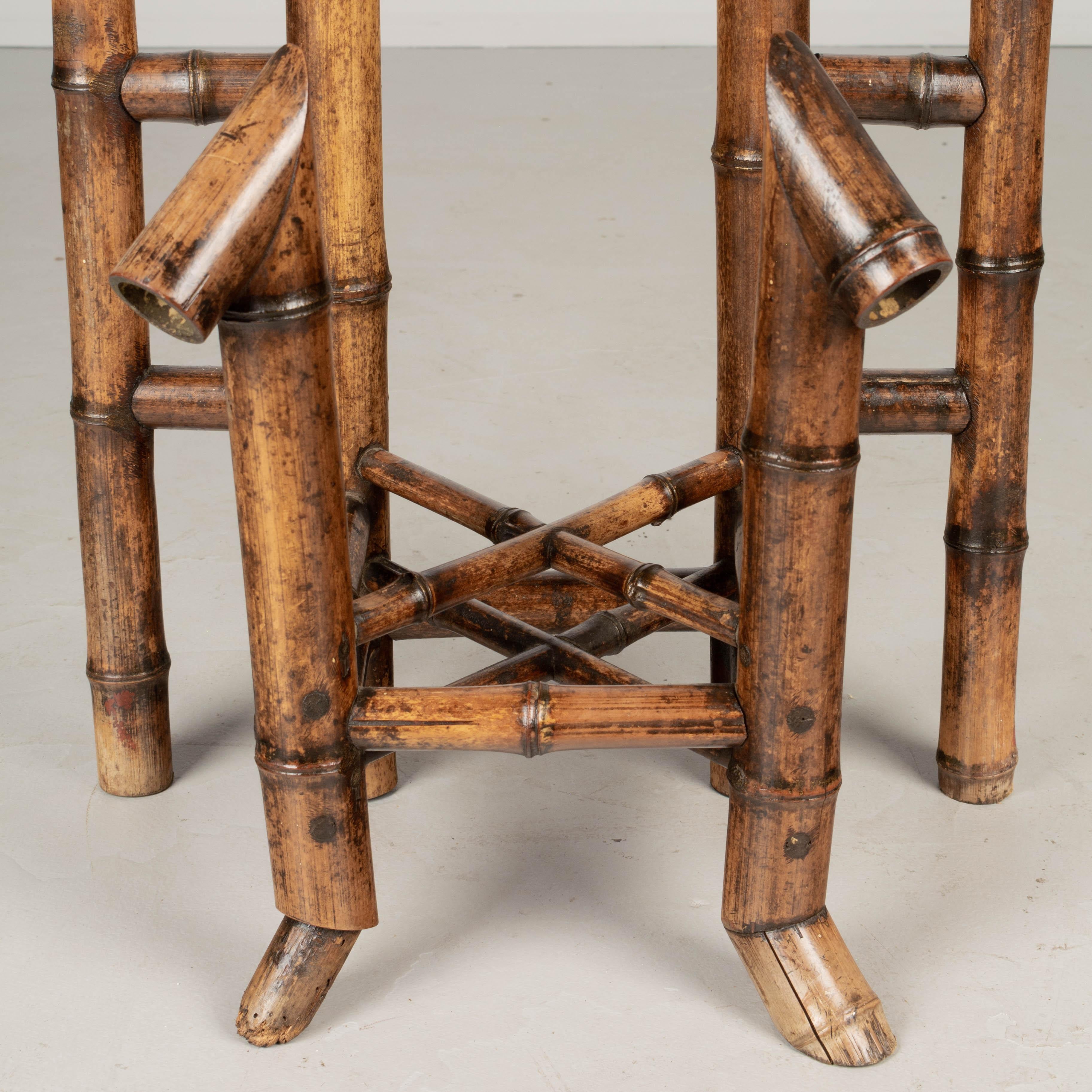 19th Century French Bamboo Hall Tree or Coat Rack For Sale 3