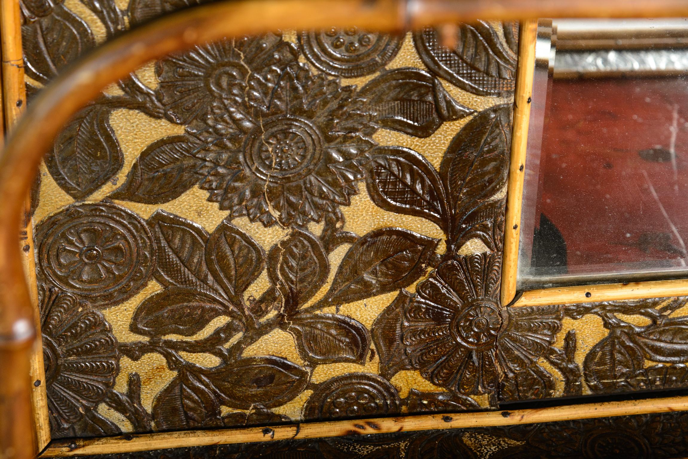 Am 19. Jahrhundert Französisch Bambus & Lack Kabinett Etagere im Angebot 12