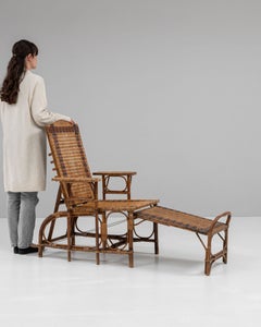 19th Century French Bamboo Lounge Chair, Antique, Good Condition